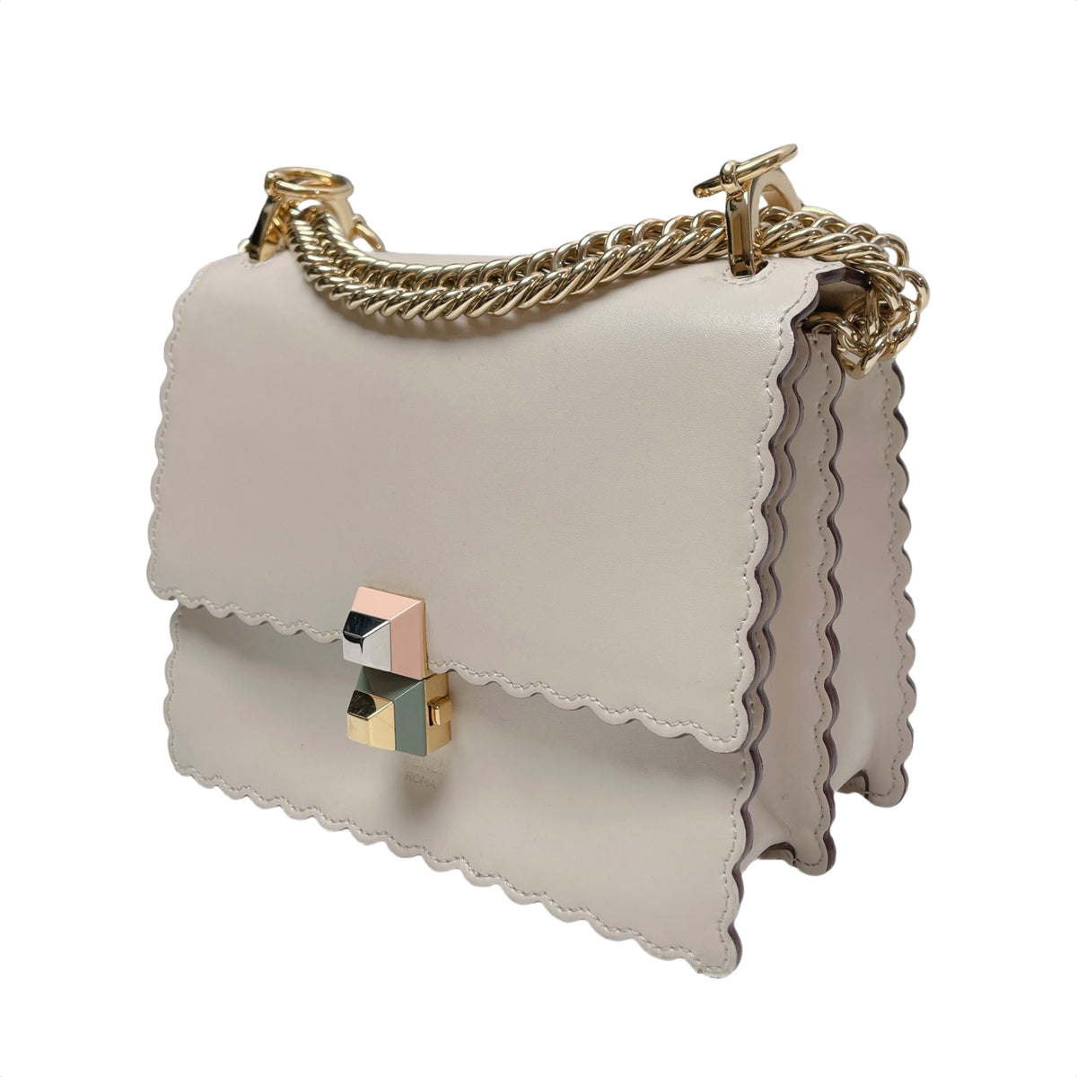 FENDI IVORY SCALLOPED