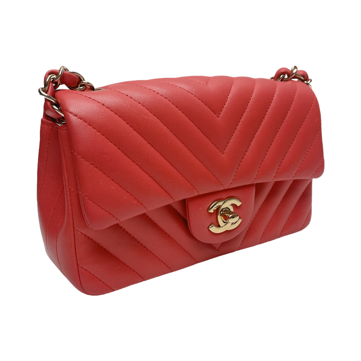 CHANEL CHEVRON RECTANGULAR FLAP