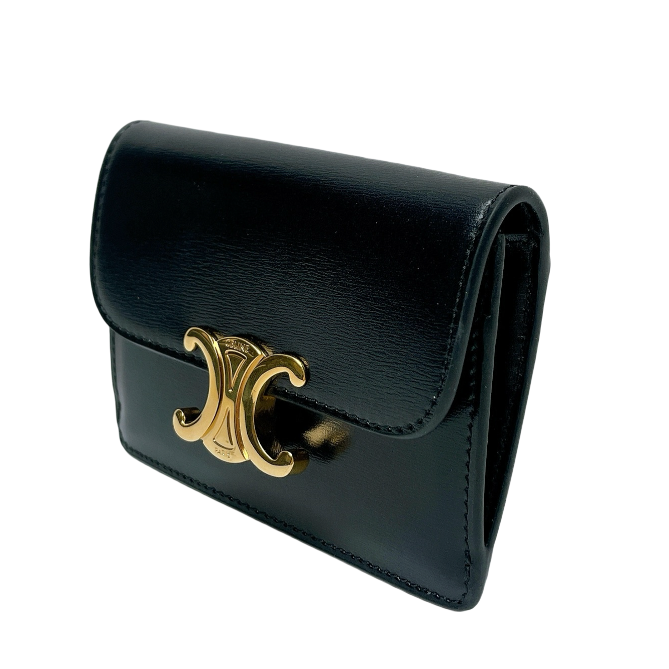 CELINE CARD HODER WITH FLAP TRIOMPHE