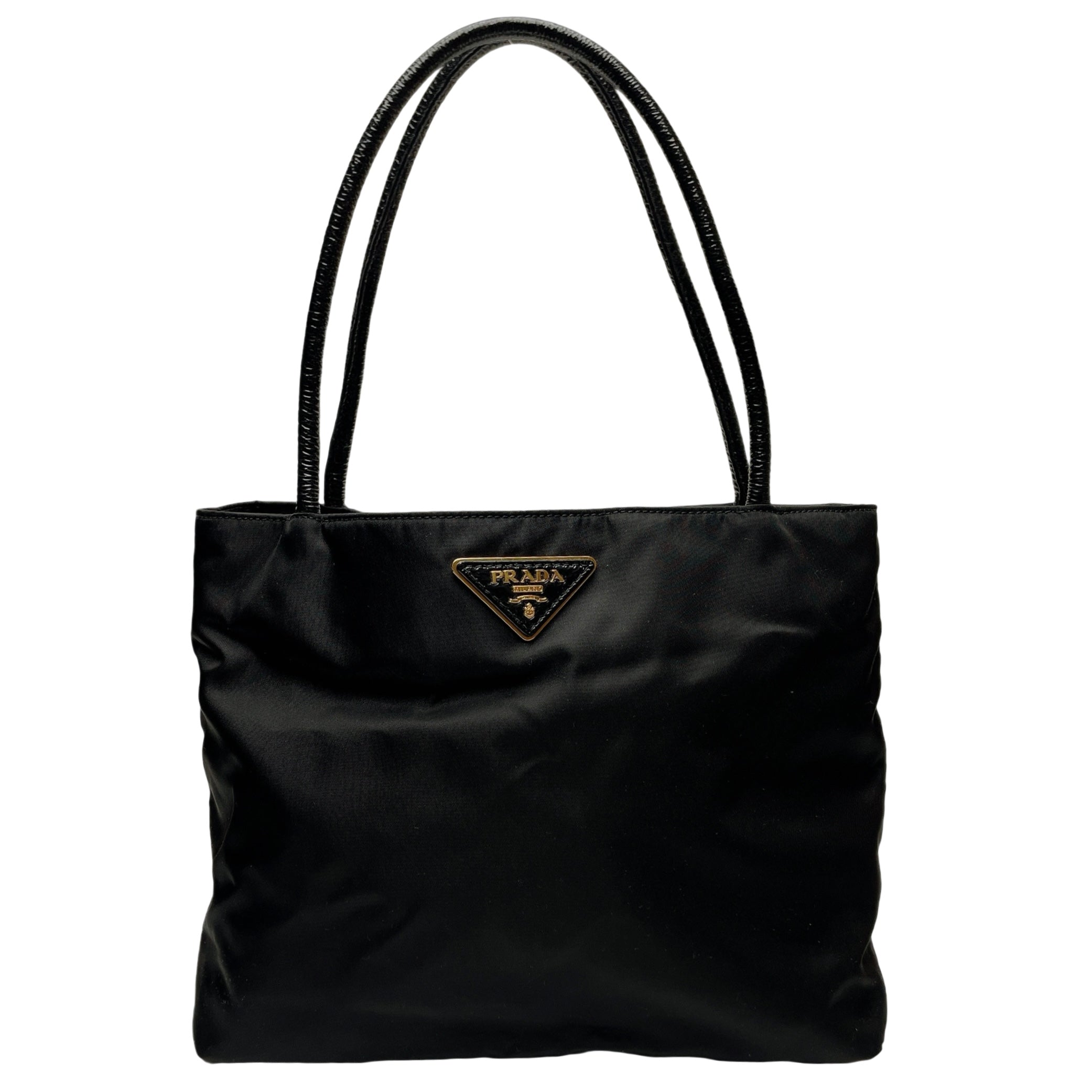 PRADA TRIANGLE LOGO TOTE