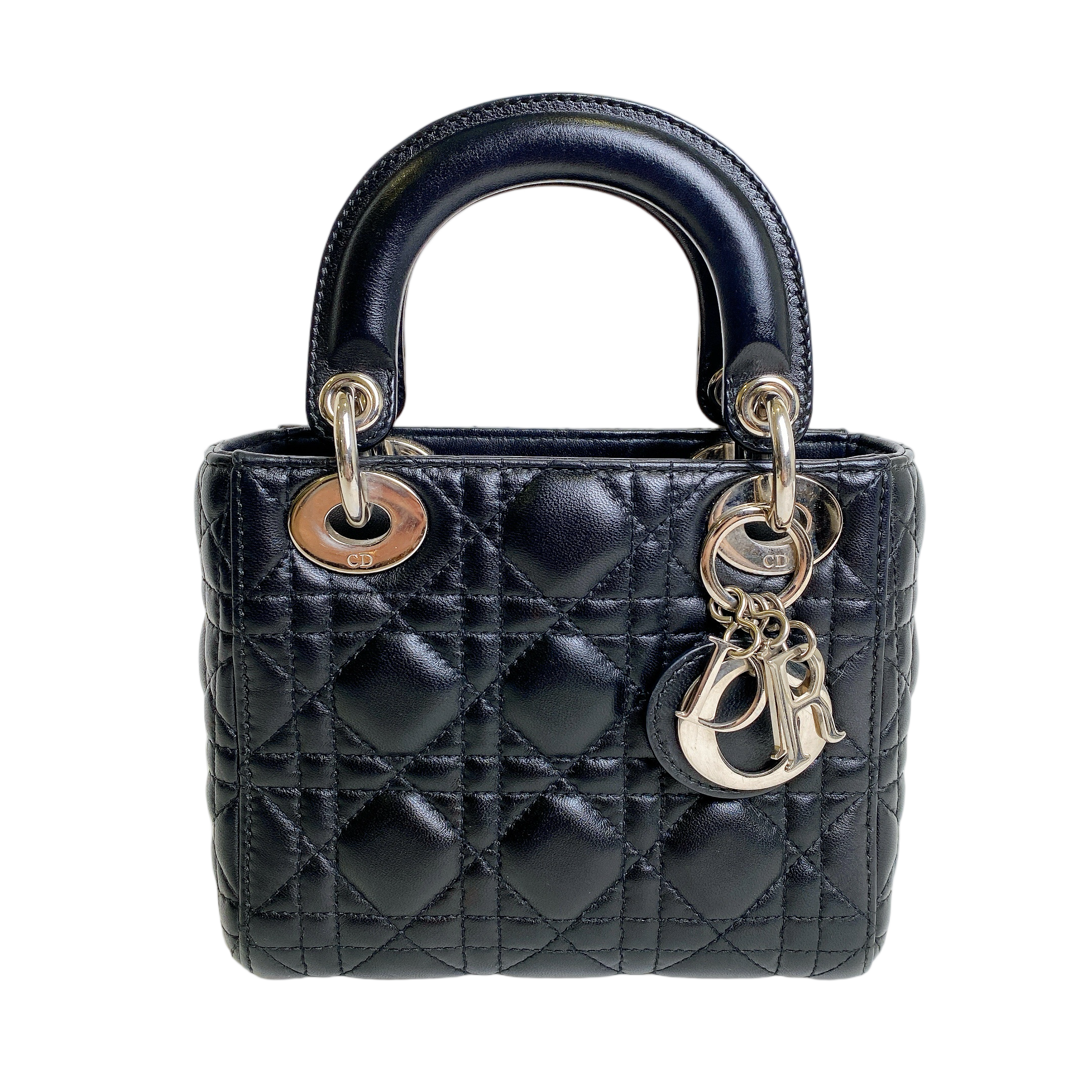 LADY DIOR MINI IN BLACK