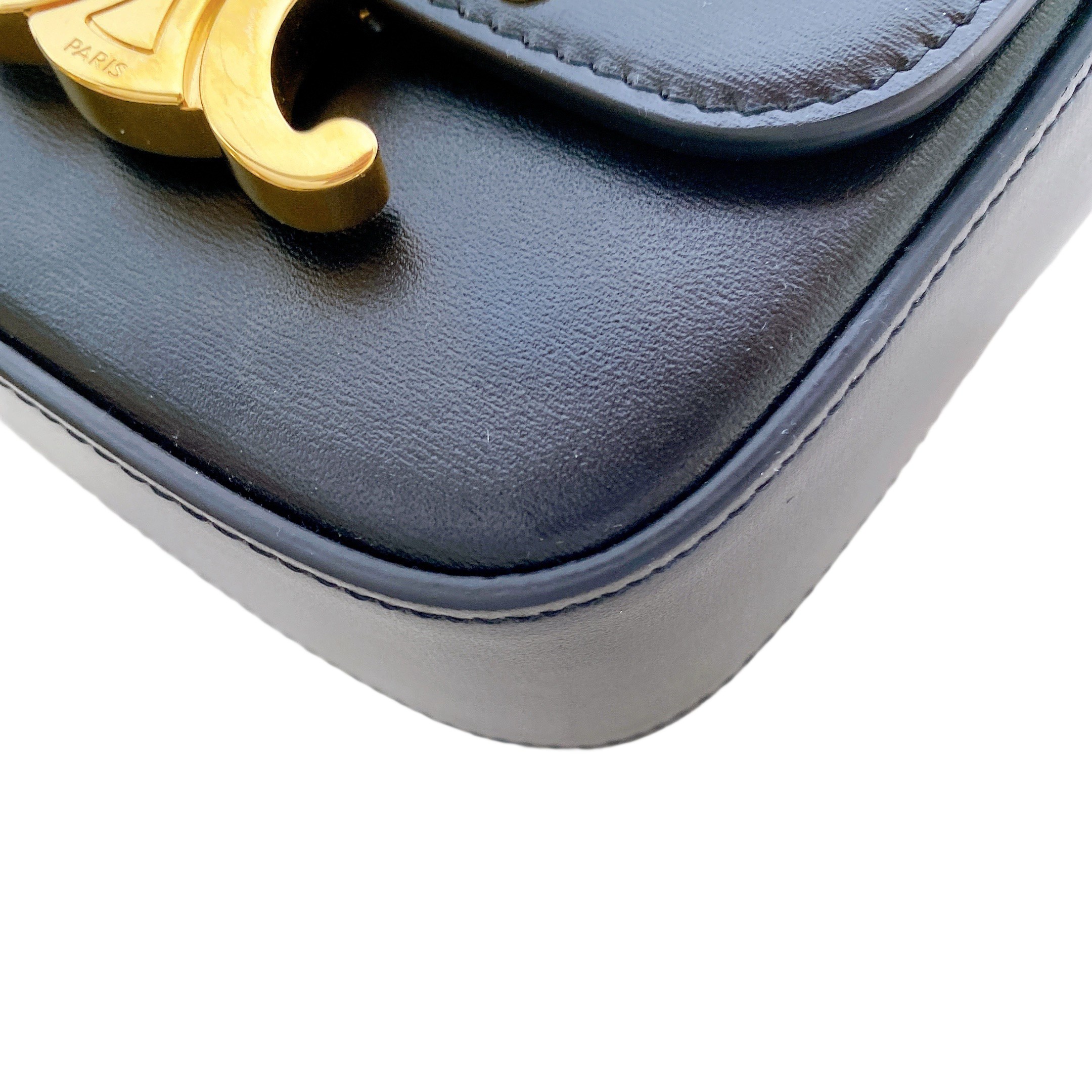 CELINE MINI CLAUDE IN SHINNY LEATHER