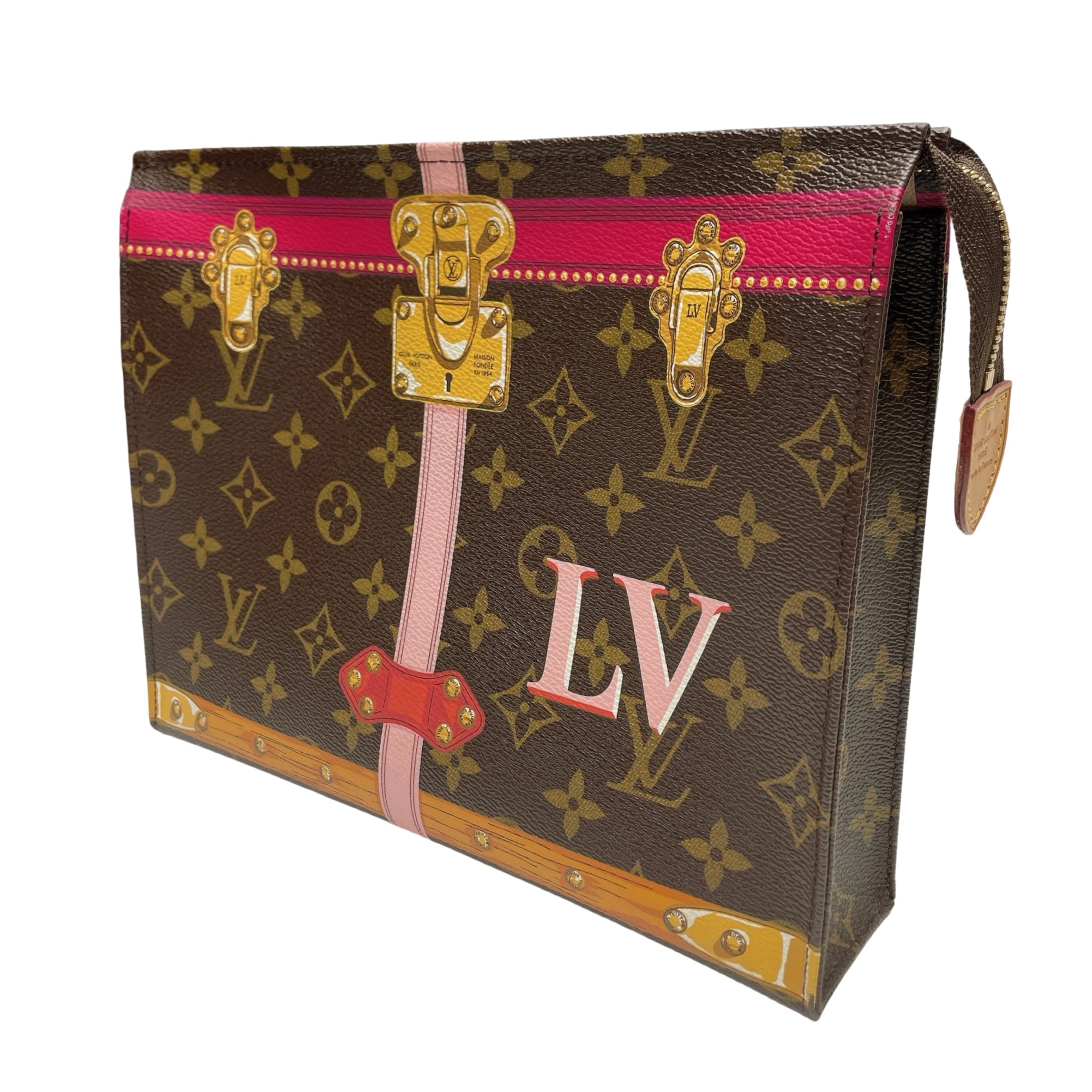 LV SUMMER TRUNK TOILETRY POUCH 26