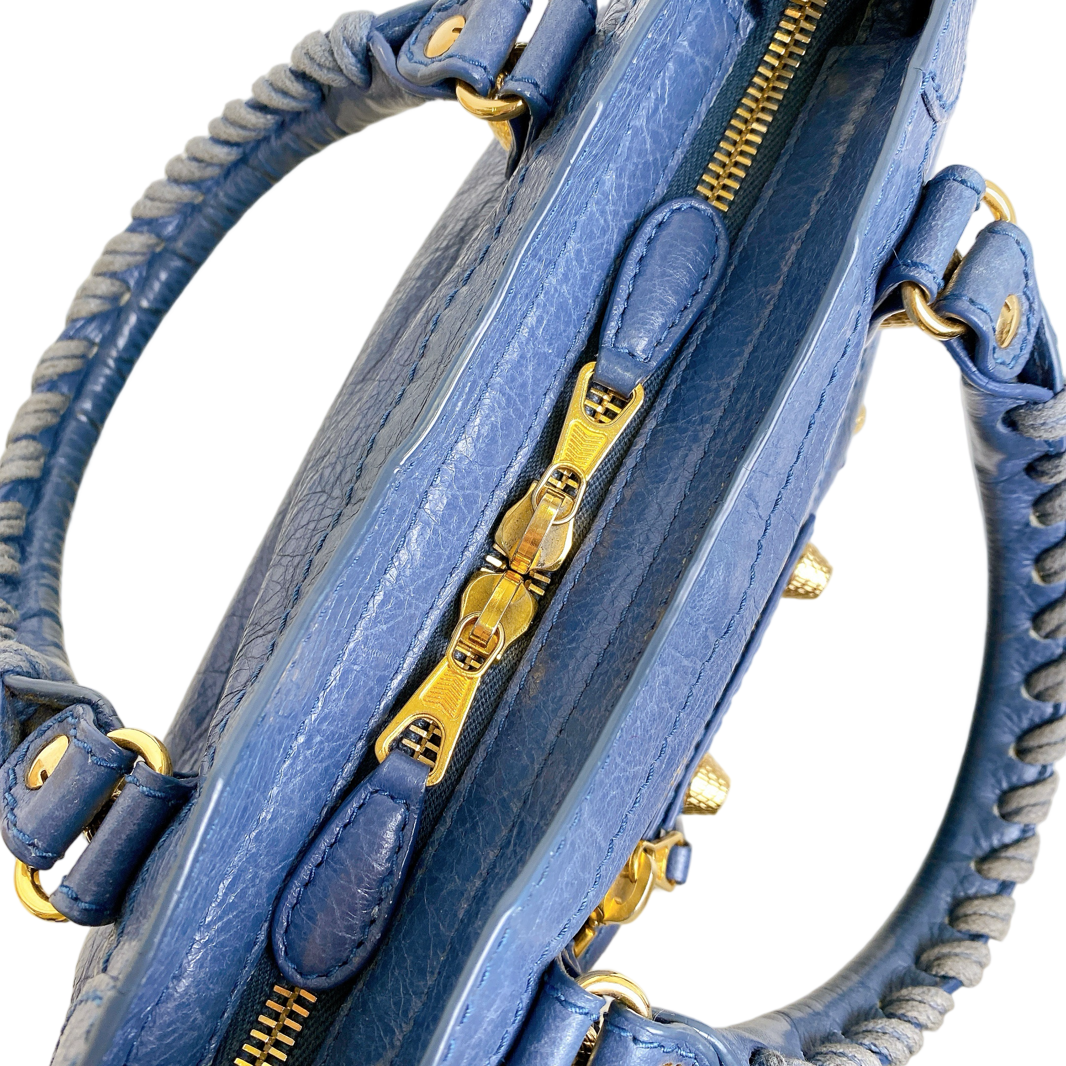 BALENCIAGA CITY MINI IN BLUE