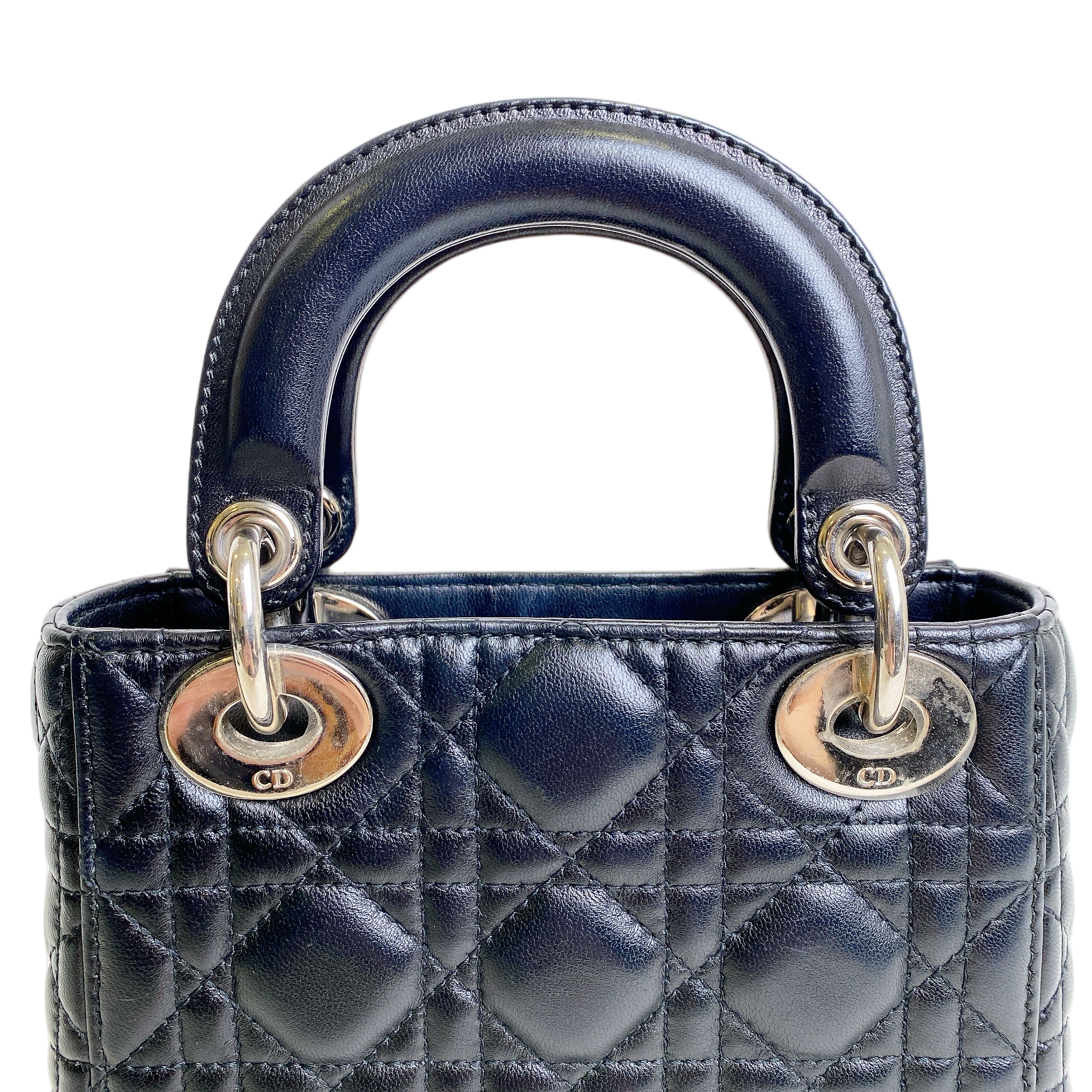 LADY DIOR MINI IN BLACK