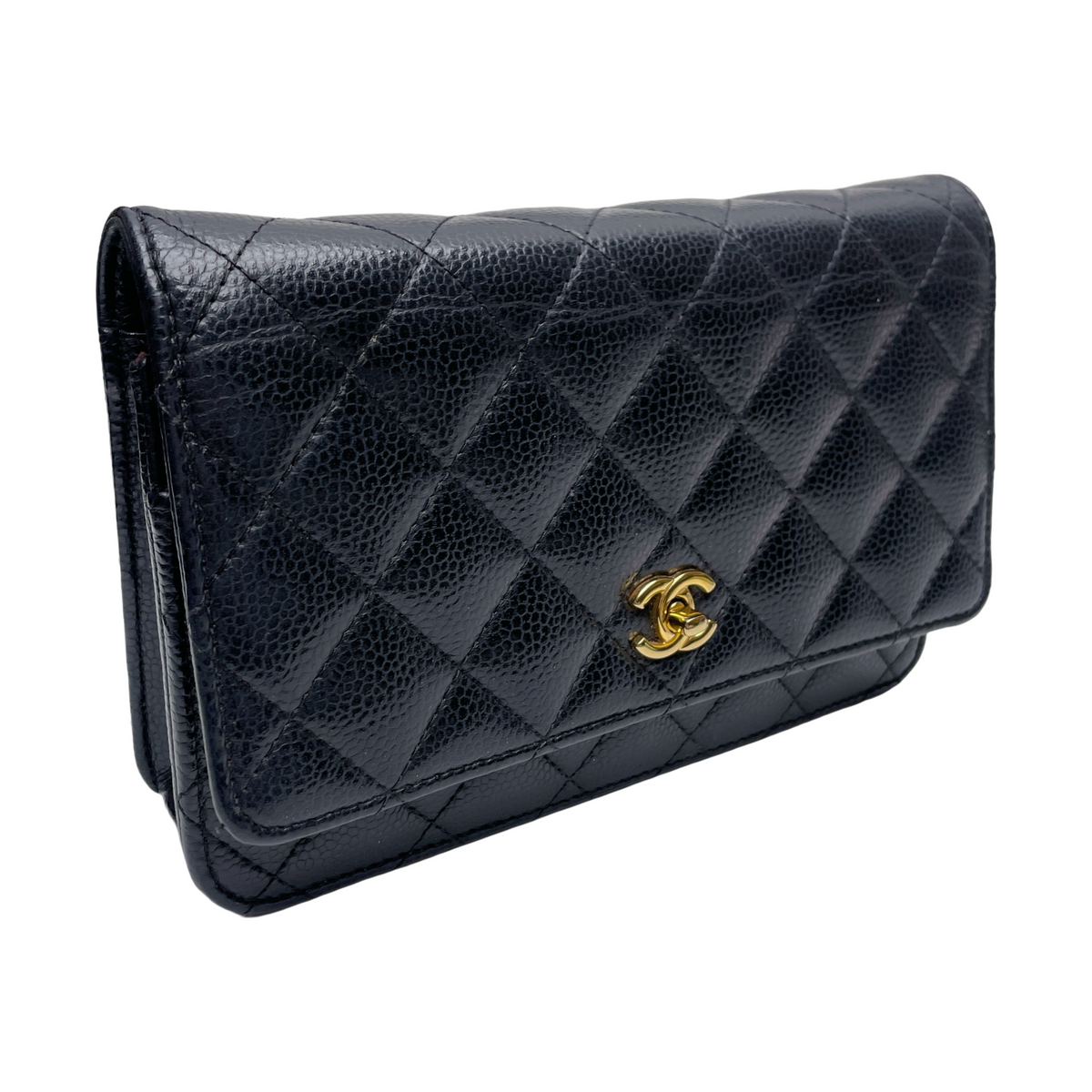 CHANEL WALLET TURN LOCK WALLET ON CHAIN