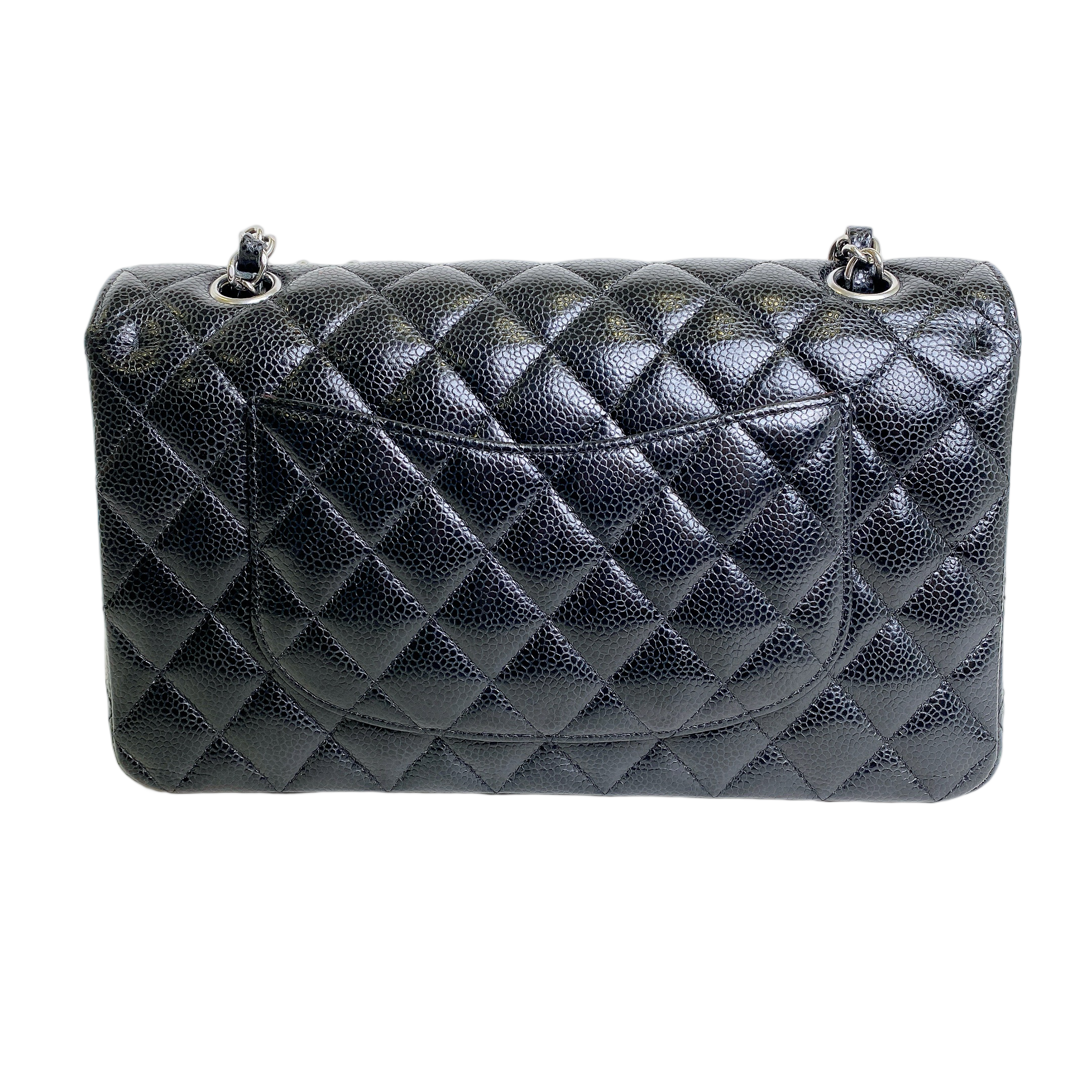 CHANEL MEDIUM CLASSIC FLAP IN CAVIAR