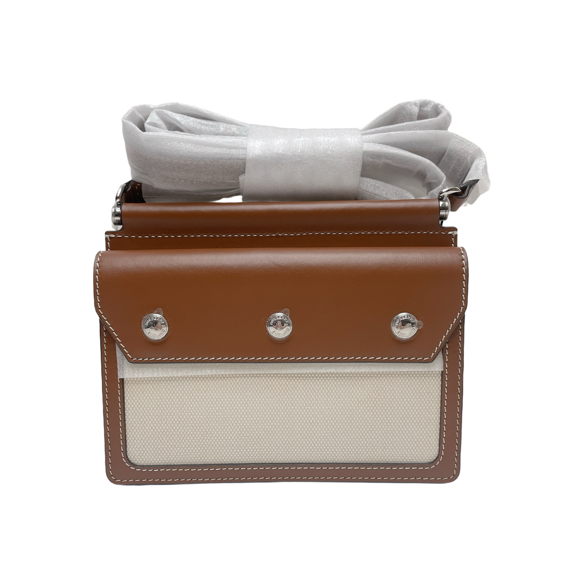 BURBERRY MINI HORSEFERRY PRINT TITILE BAG
