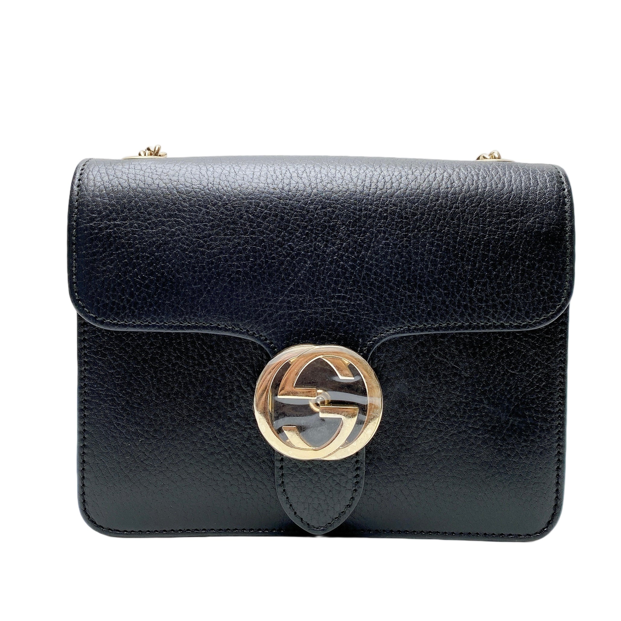 GUCCI INTERLOCKING IN BLACK