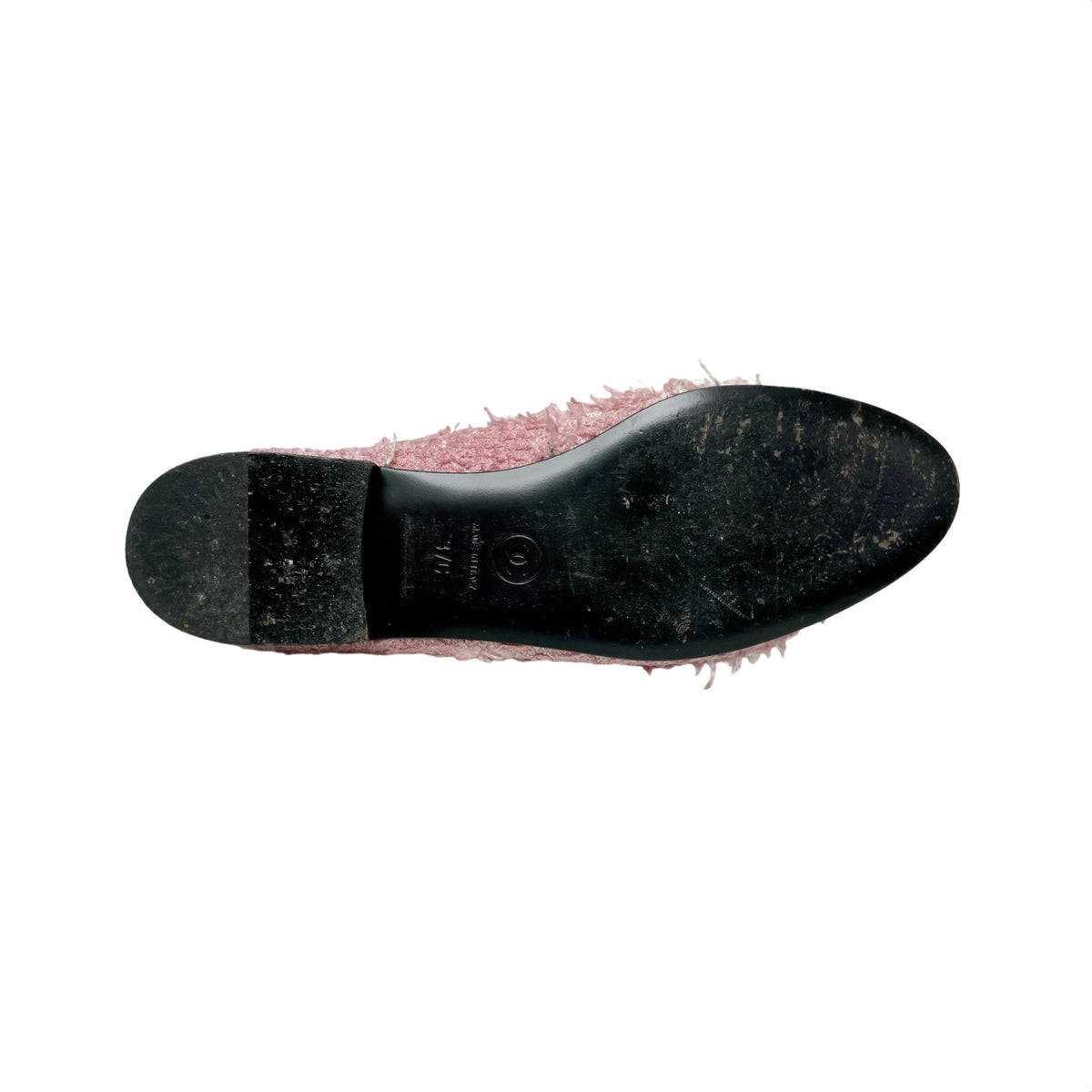 CHANEL TWEED CAP-TOE BALLET FLATS