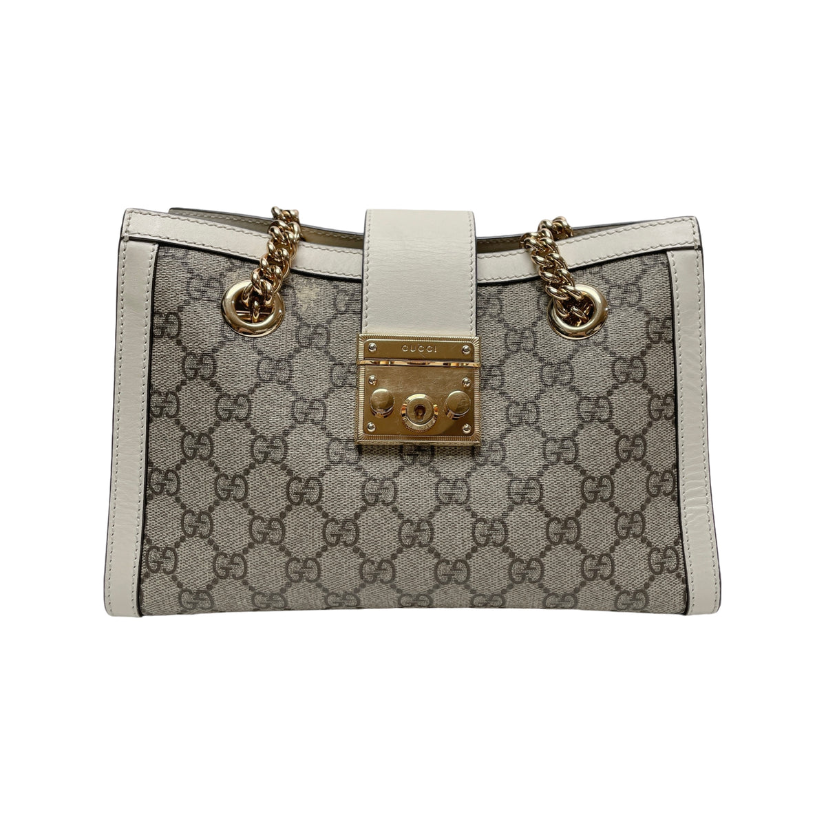 GUCCI PADLOCK CHAIN TOTE SMALL