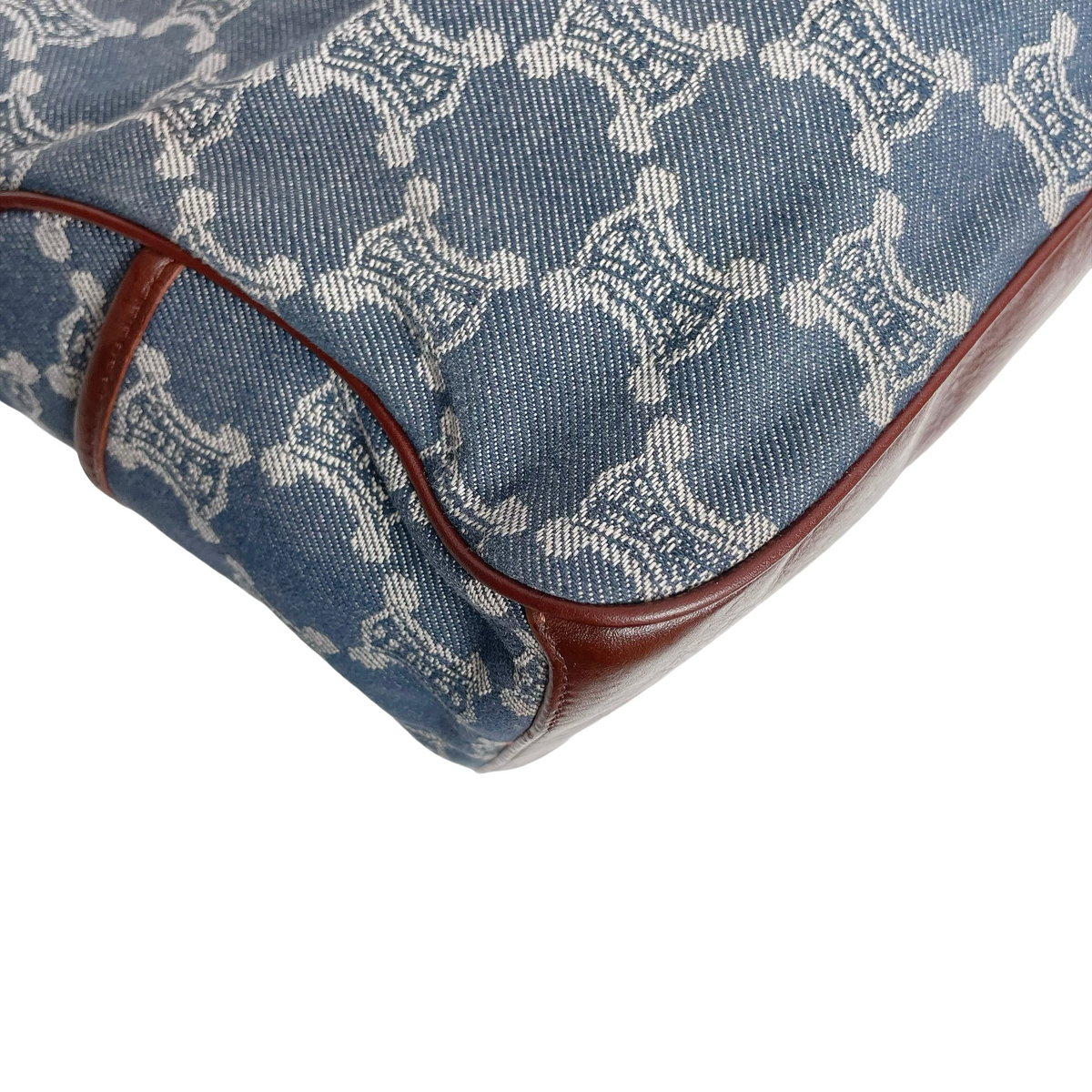 CELINE PARIS MACADAM DENIM BOOGIE BAG