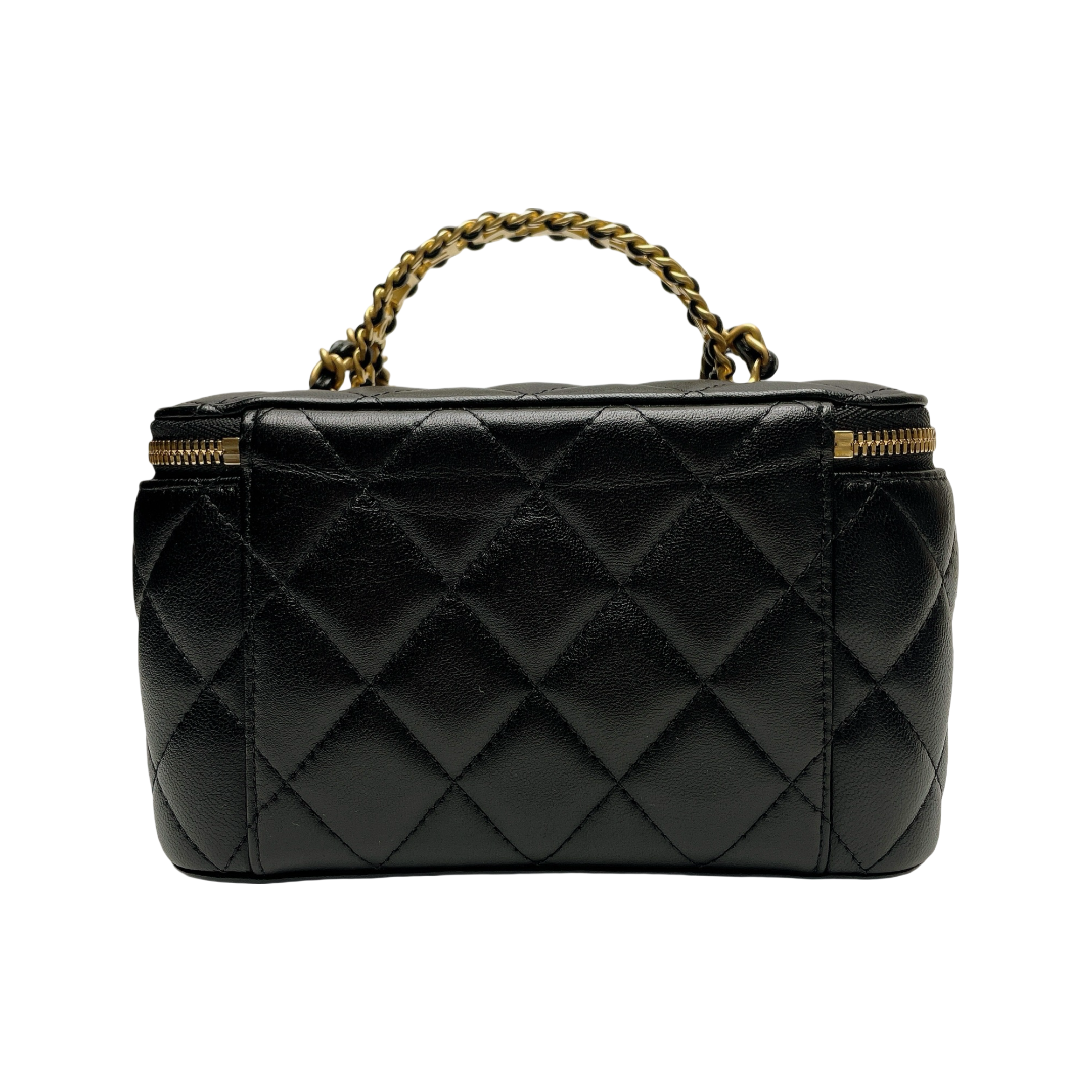 CHANEL VANITY WITH CHAIN TOP HANDLE