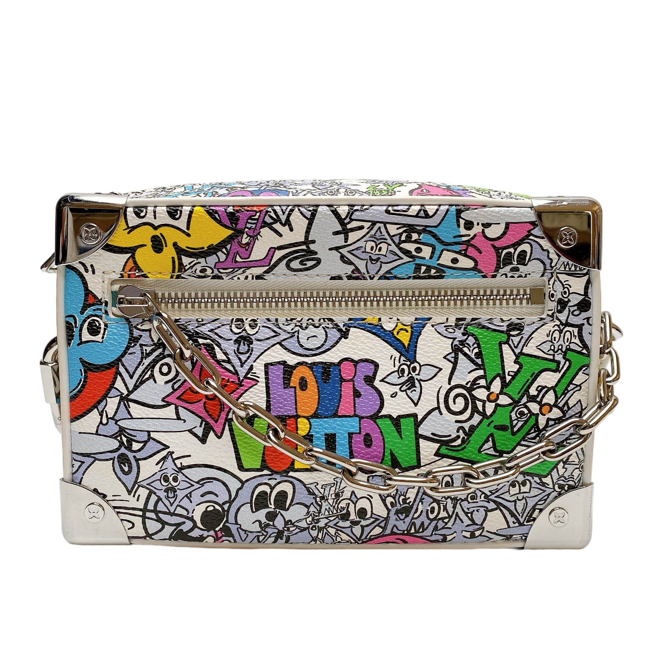 LV VIRGIL ABLOH COMICS POCHETTE SOFT MINI TRUNK