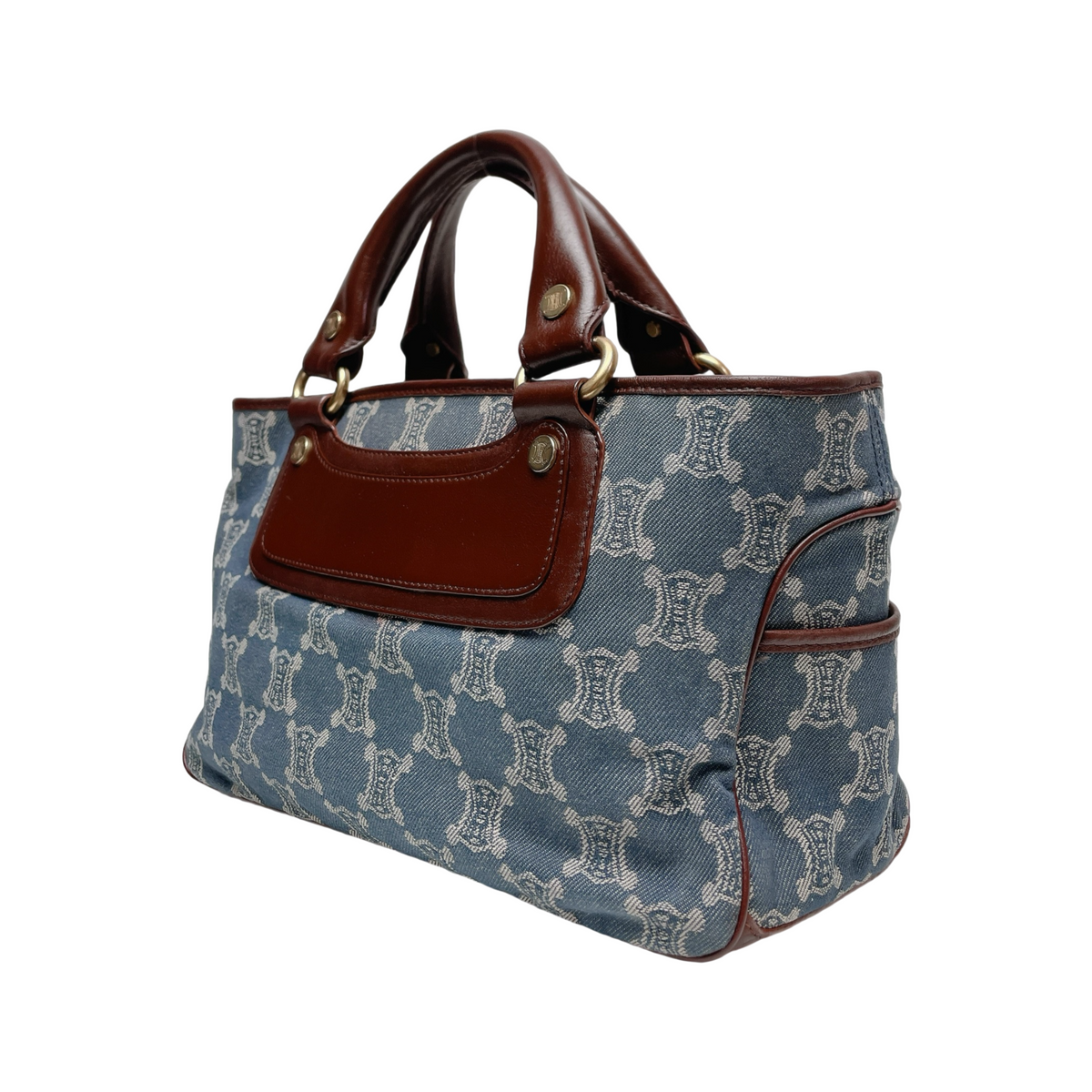 CELINE PARIS MACADAM DENIM BOOGIE BAG