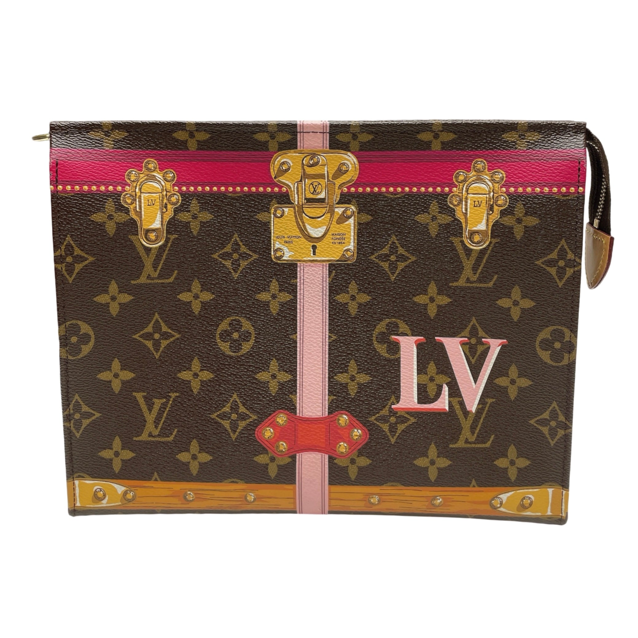 LV SUMMER TRUNK TOILETRY POUCH 26