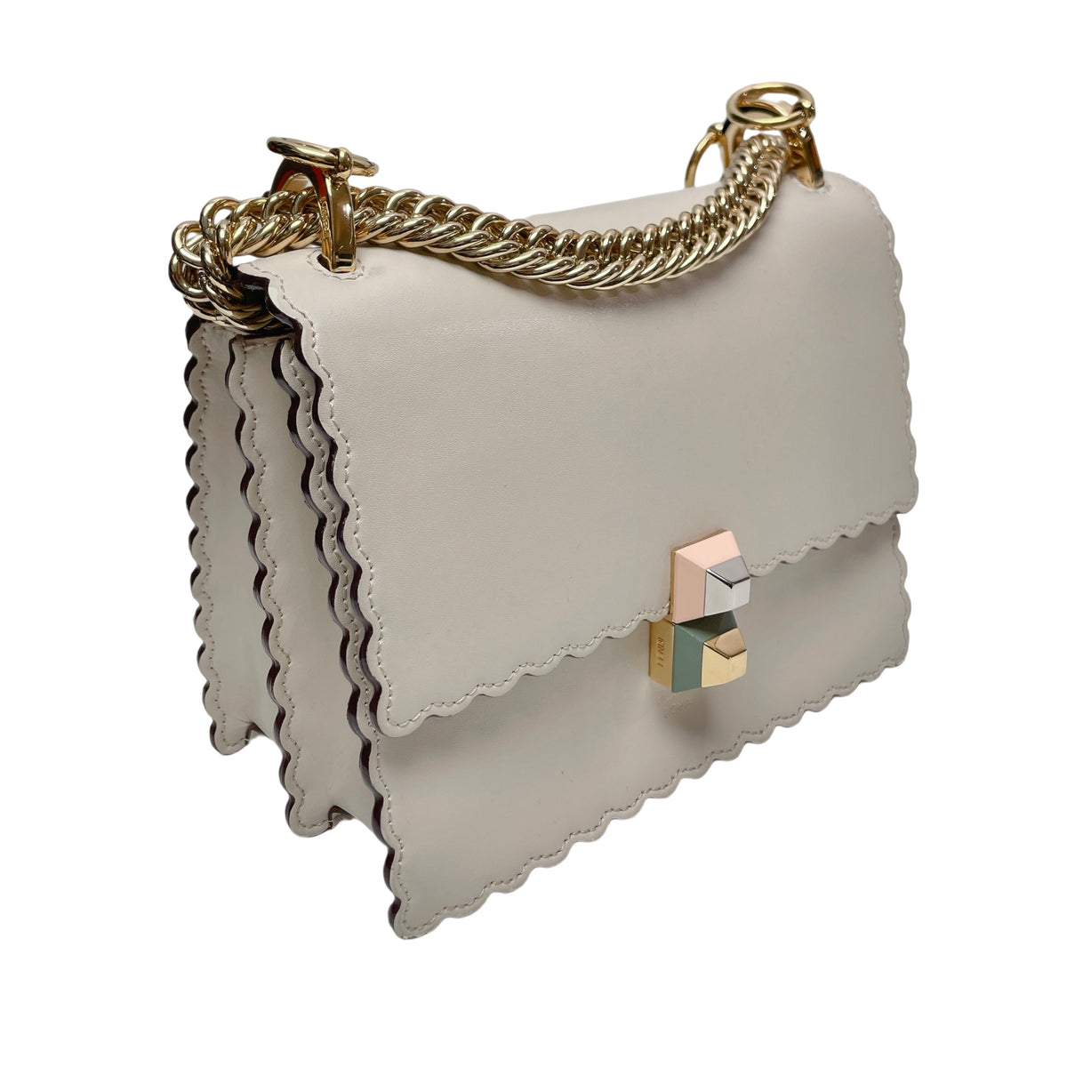 FENDI IVORY SCALLOPED