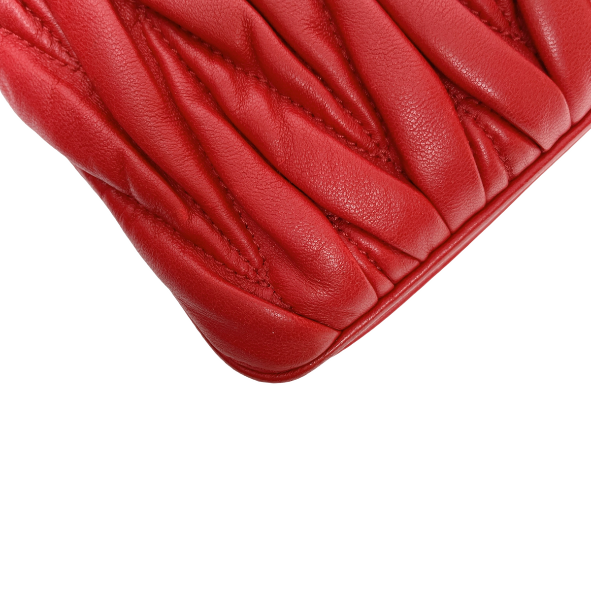 MIUMIU MATELASSÉ LEATHER SHOULDER BAG