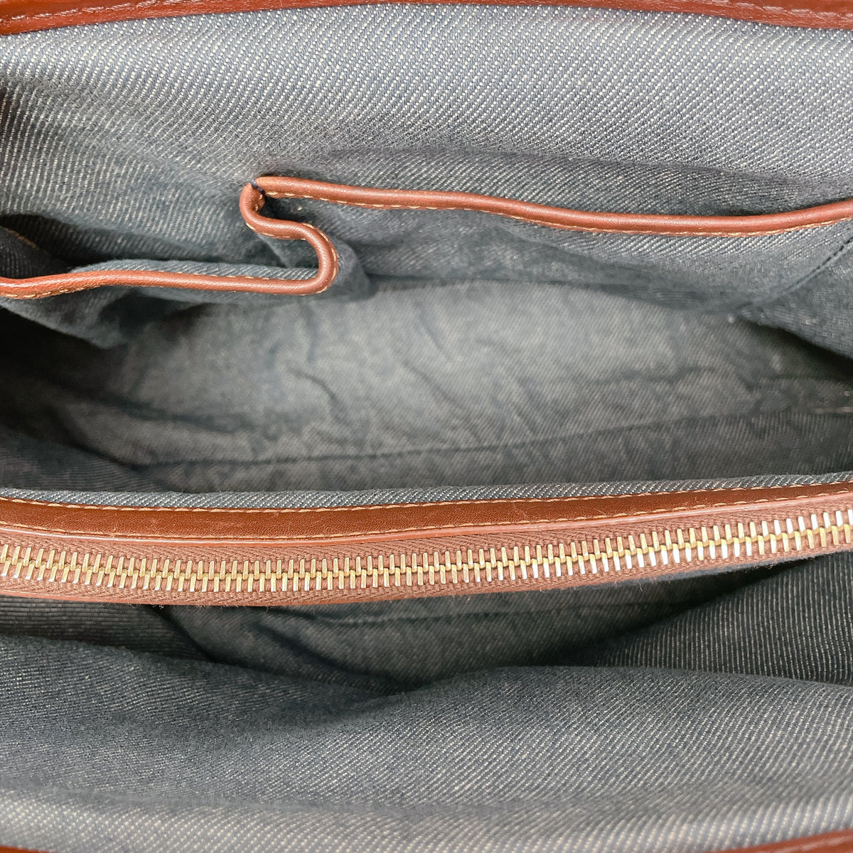 CELINE PARIS MACADAM DENIM BOOGIE BAG