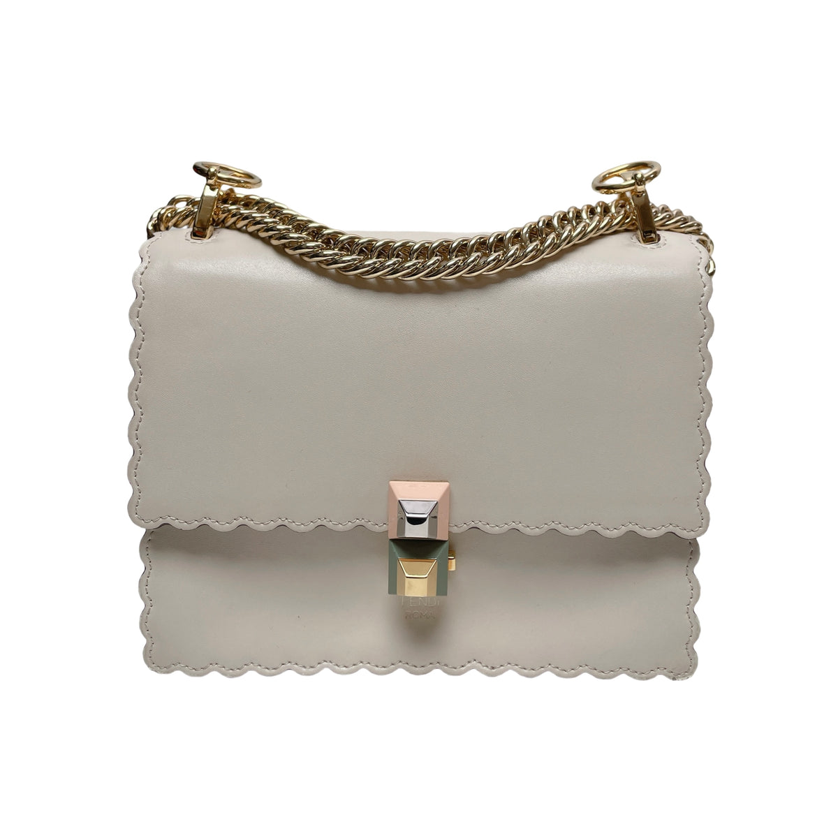 FENDI IVORY SCALLOPED
