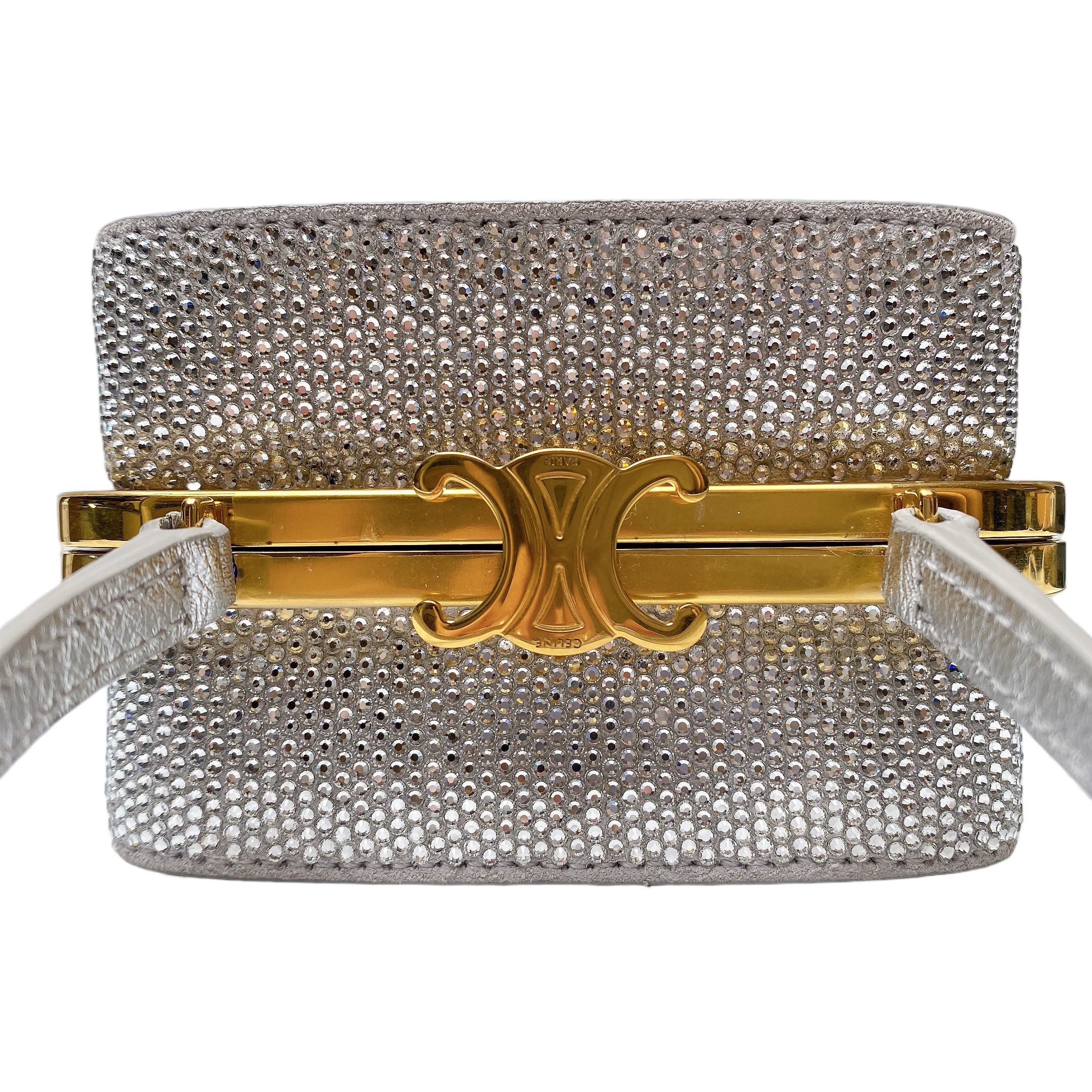 CELINE LANA MINAUDIERE IN SUEDE CALFSKIN WITH STRASS