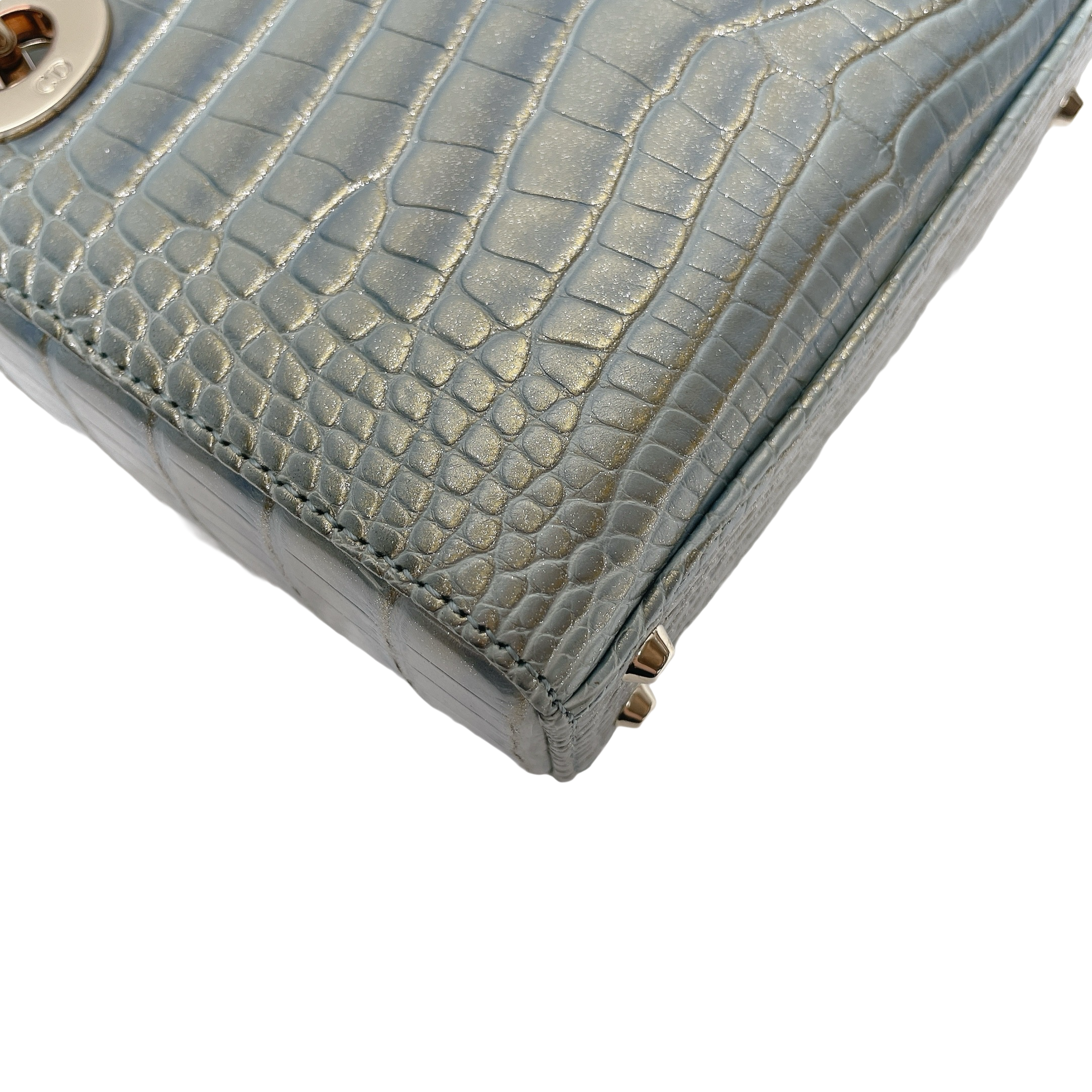 LADY DIOR SMALL ALLIGATOR