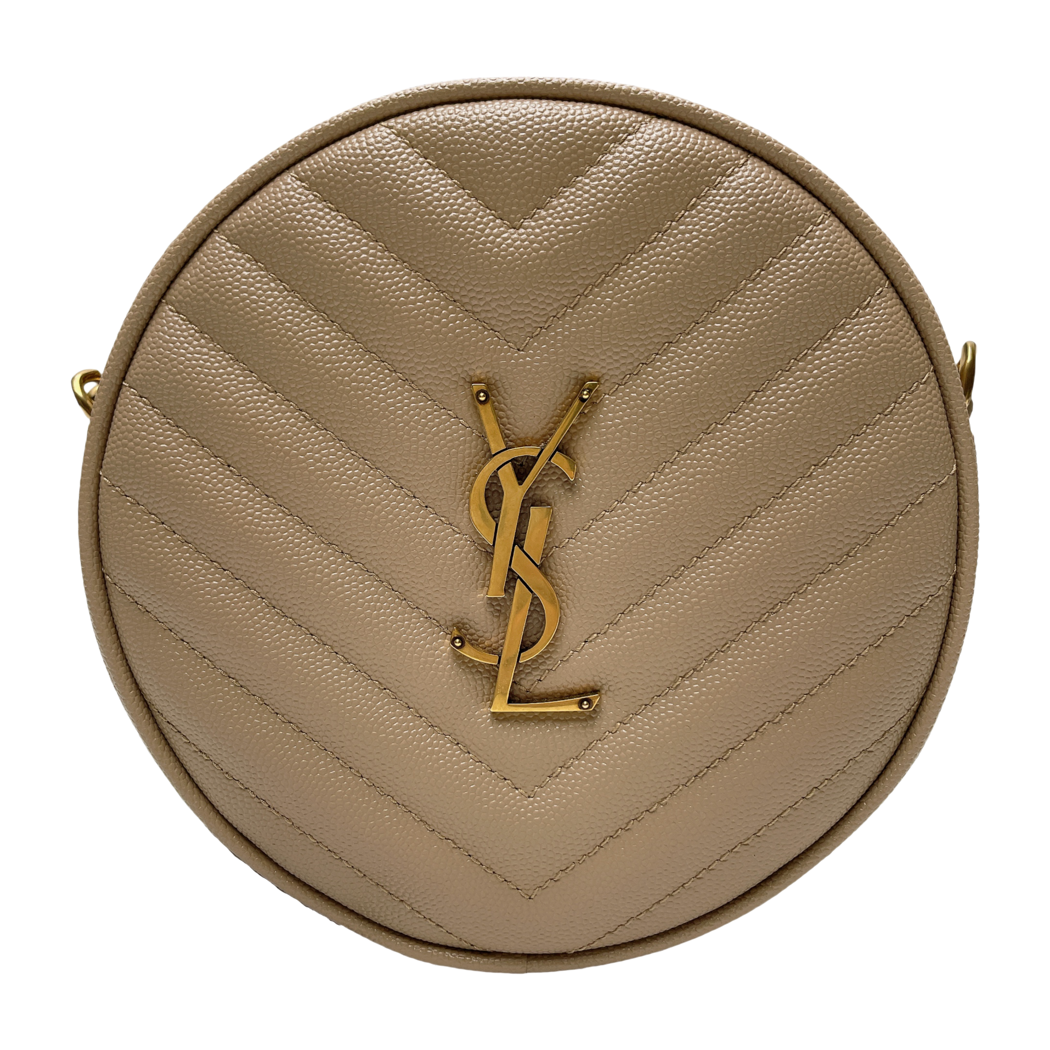 YSL ROUND VINYLE CAMERA BAG