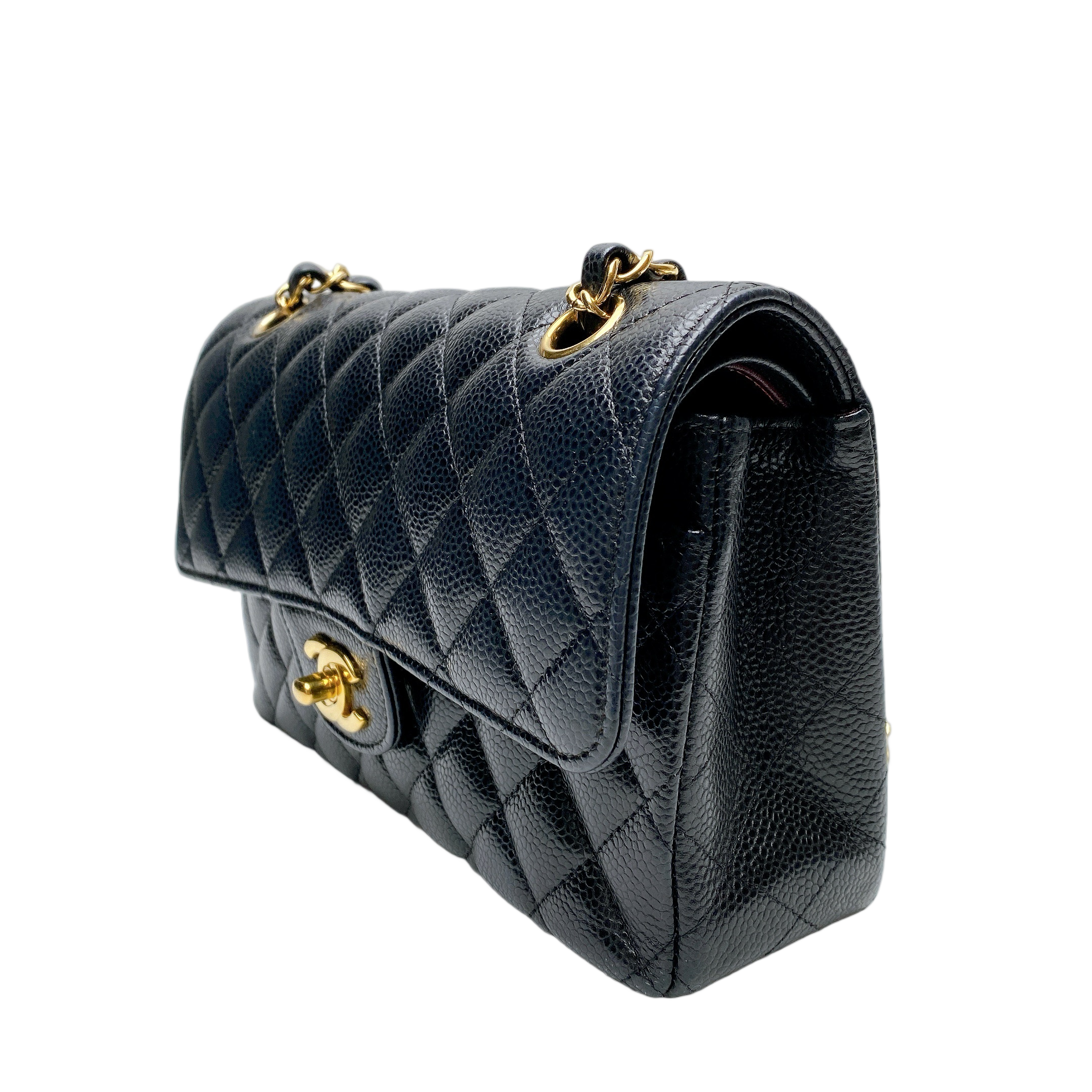 CHANEL CF SMALL CAVIAR IN GHW