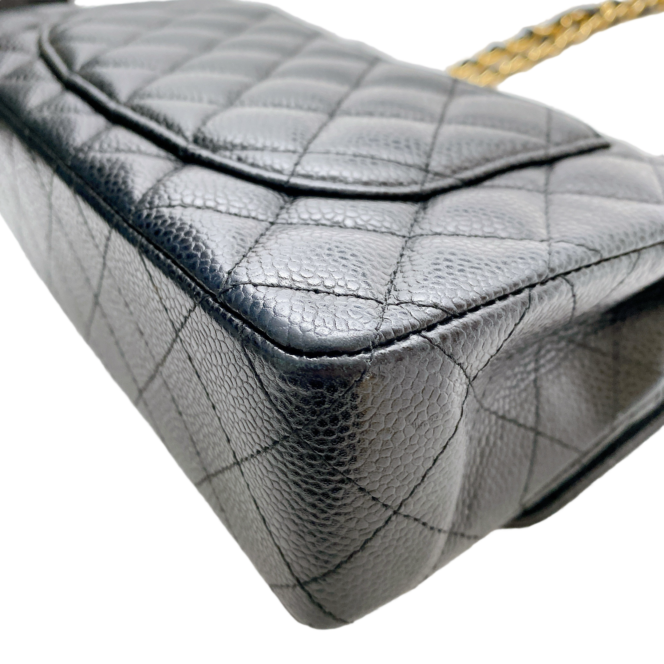 CHANEL CF SMALL CAVIAR IN GHW