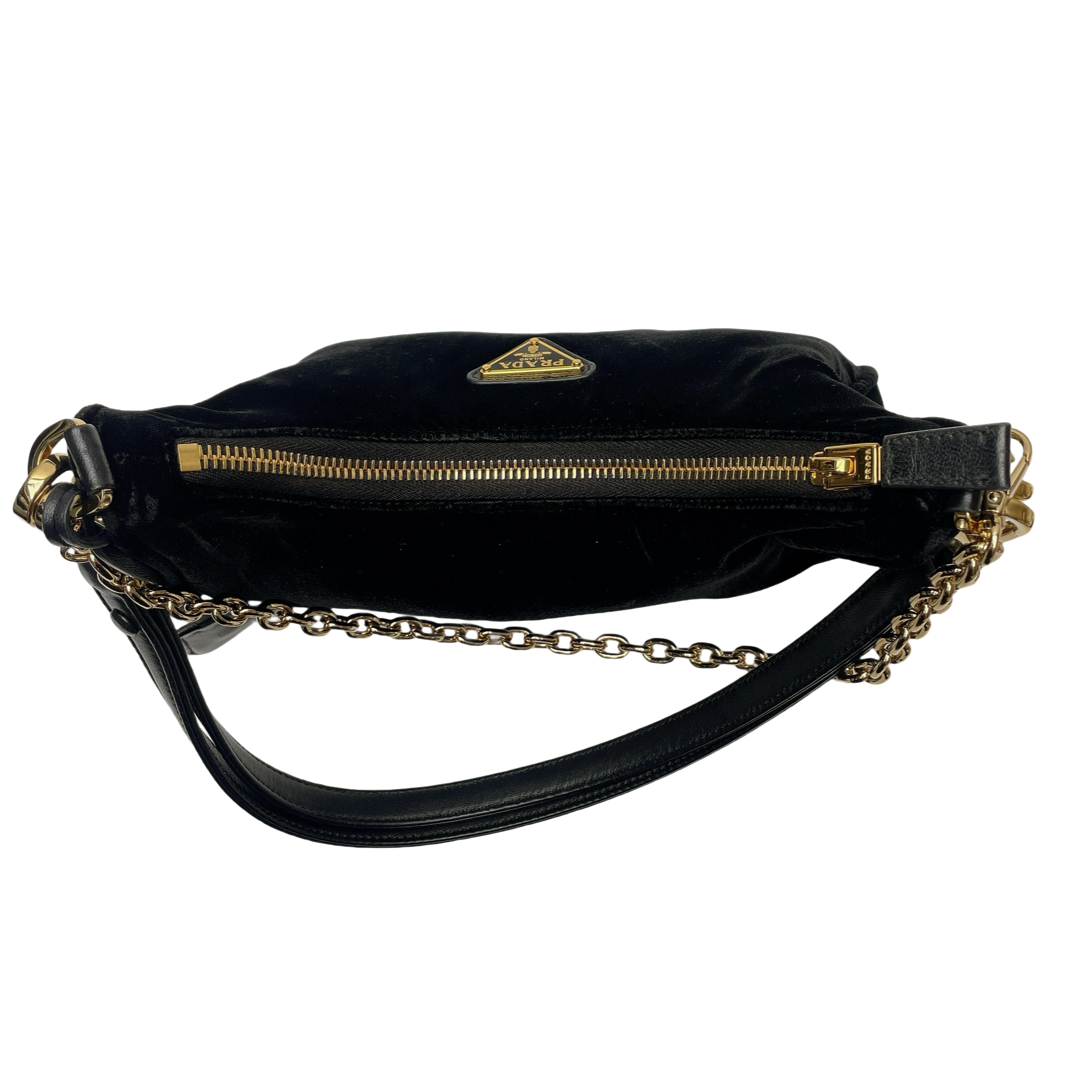 PRADA MINI VELVET SHOULDER BAG