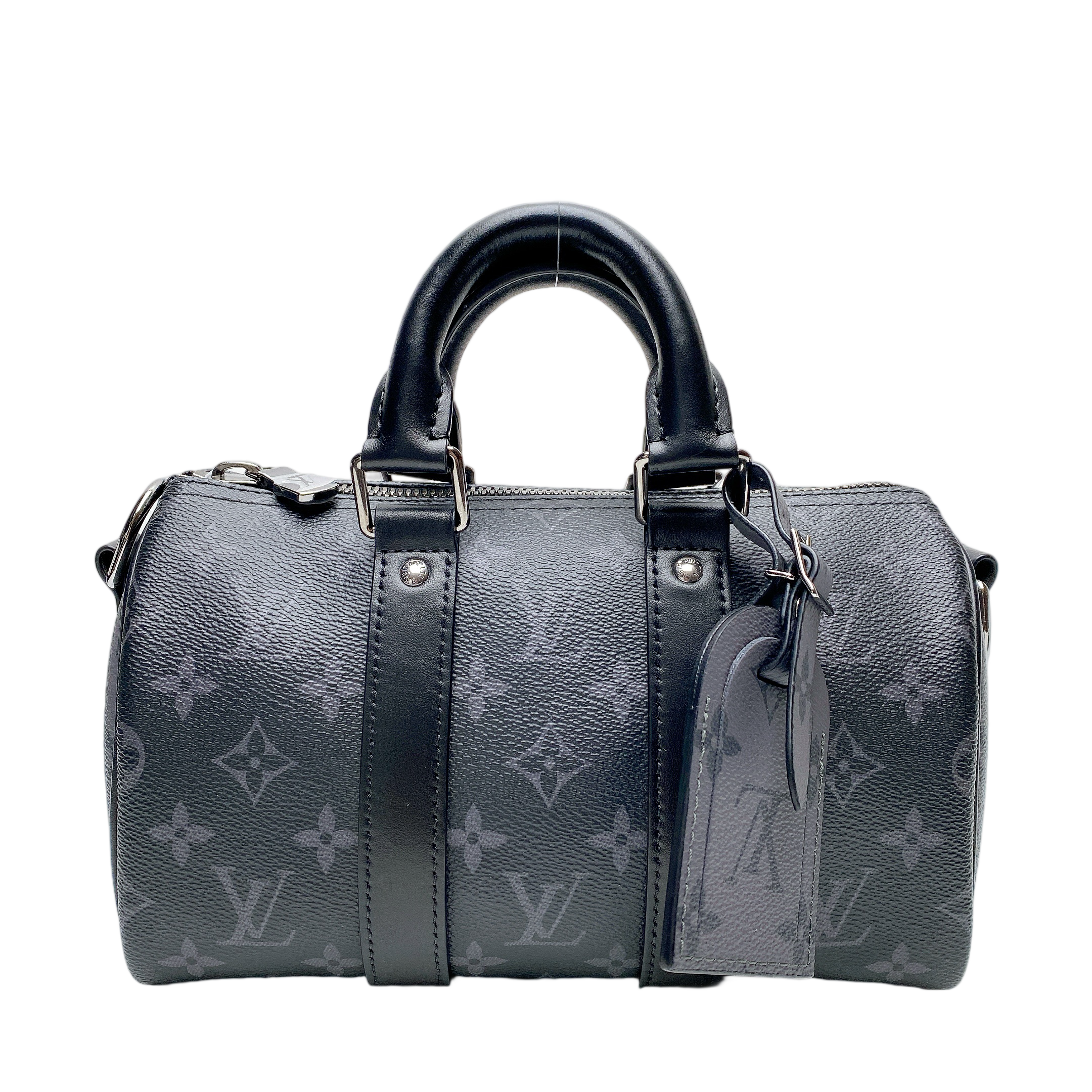 LV KEEPALL BANDOULIERE 25 MONOGRAM ECLIPSE