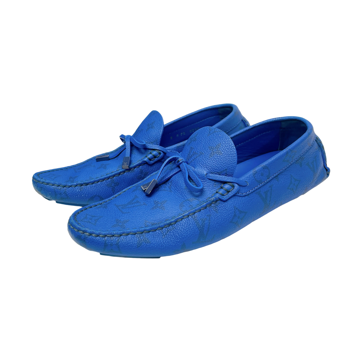 LV LEATHER LIGHT BLUE