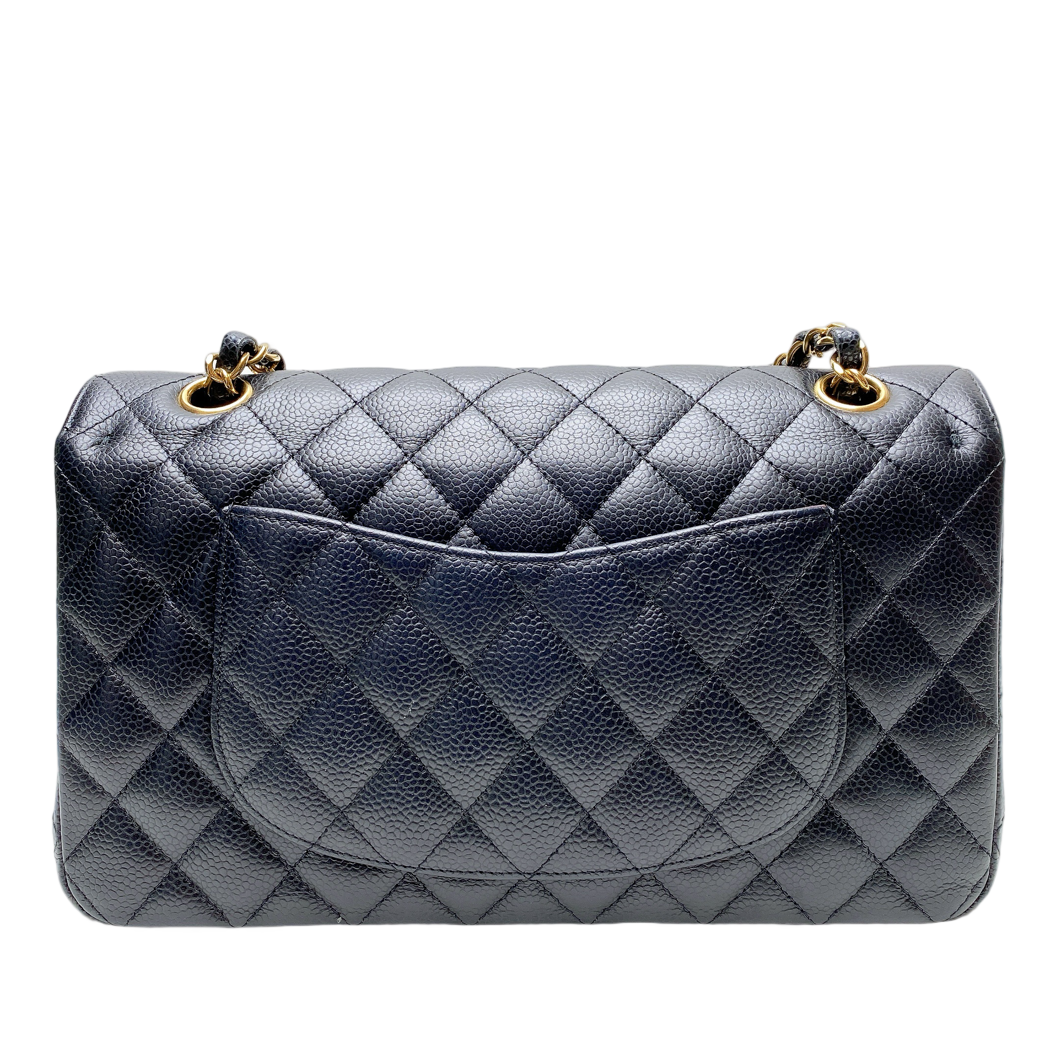 CHANEL CF MEDIUM CAVIAR IN GHW