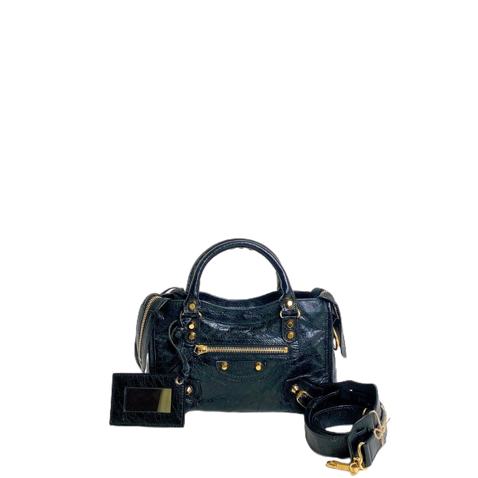 BALENCIAGA CITY MINI BLACK IN TASSLE