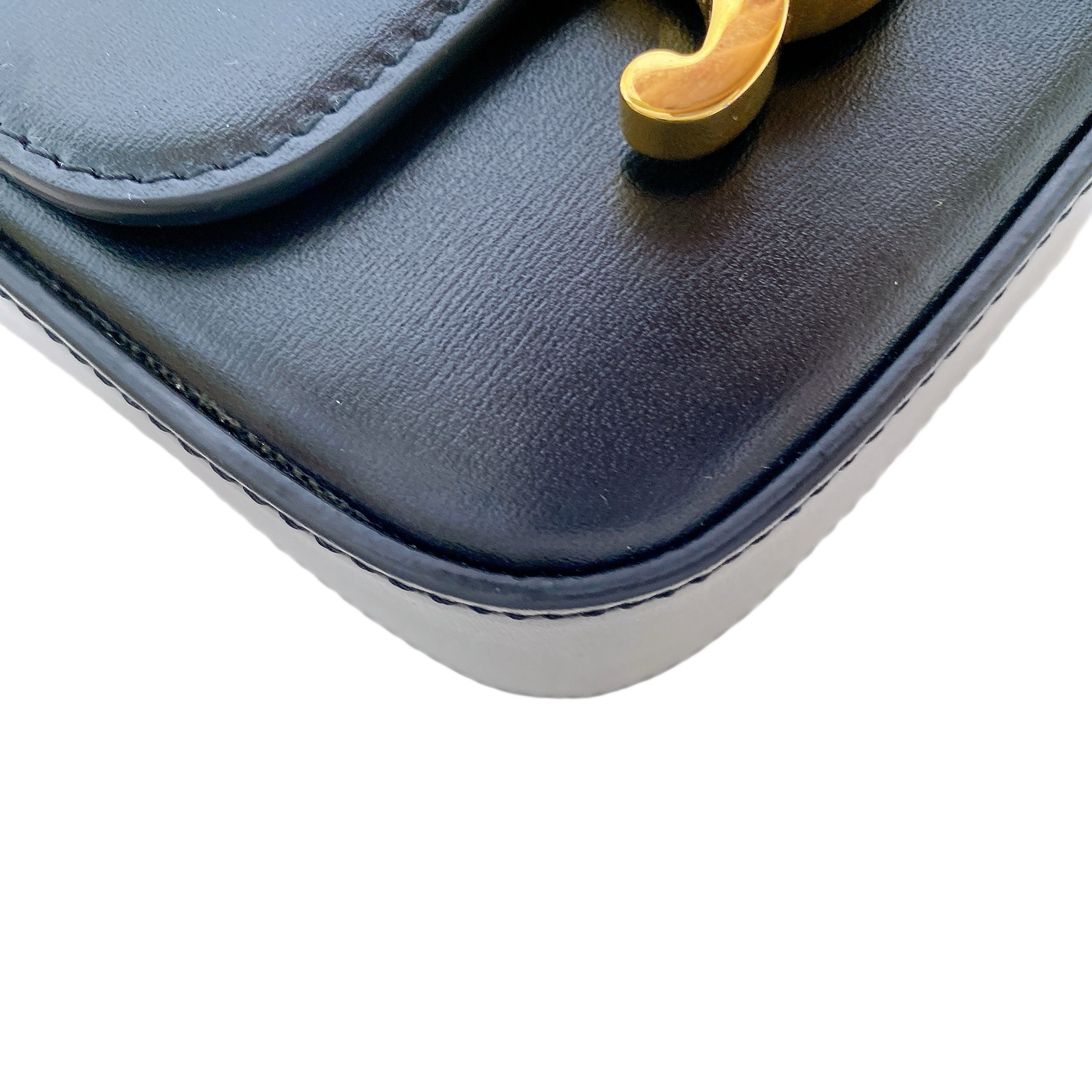 CELINE MINI CLAUDE IN SHINNY LEATHER