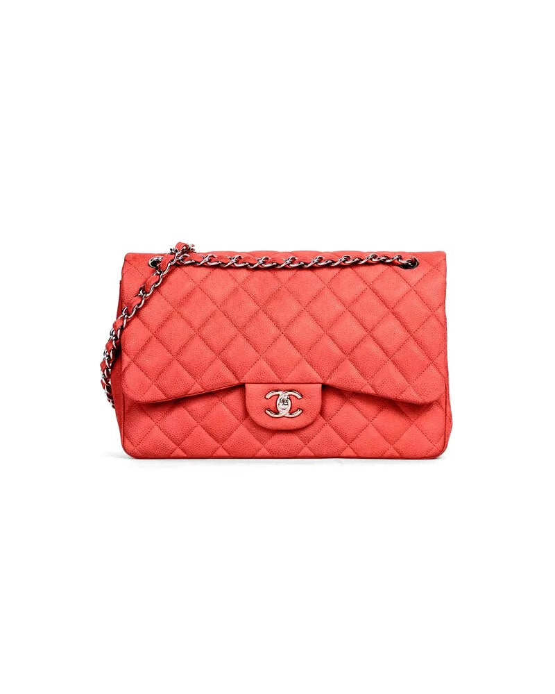 Chanel Caviar Classic Jumbo Pink