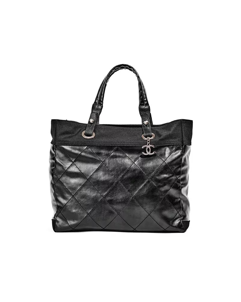 Chanel Black MM Biarritz Tote Bag