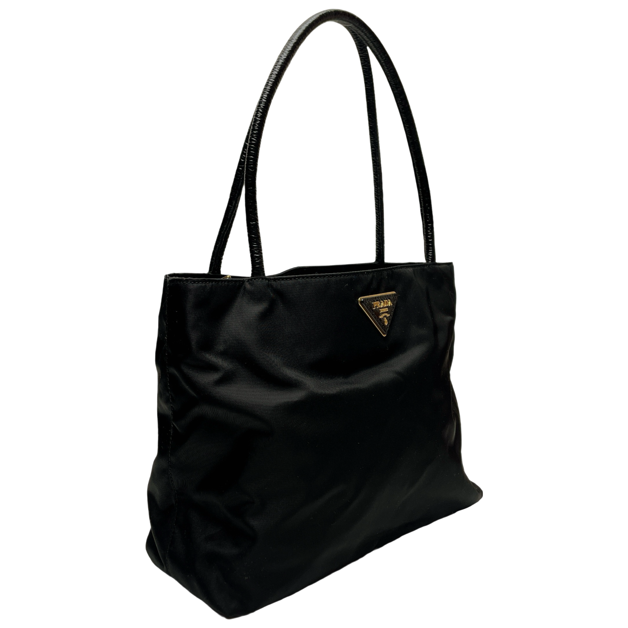 PRADA TRIANGLE LOGO TOTE