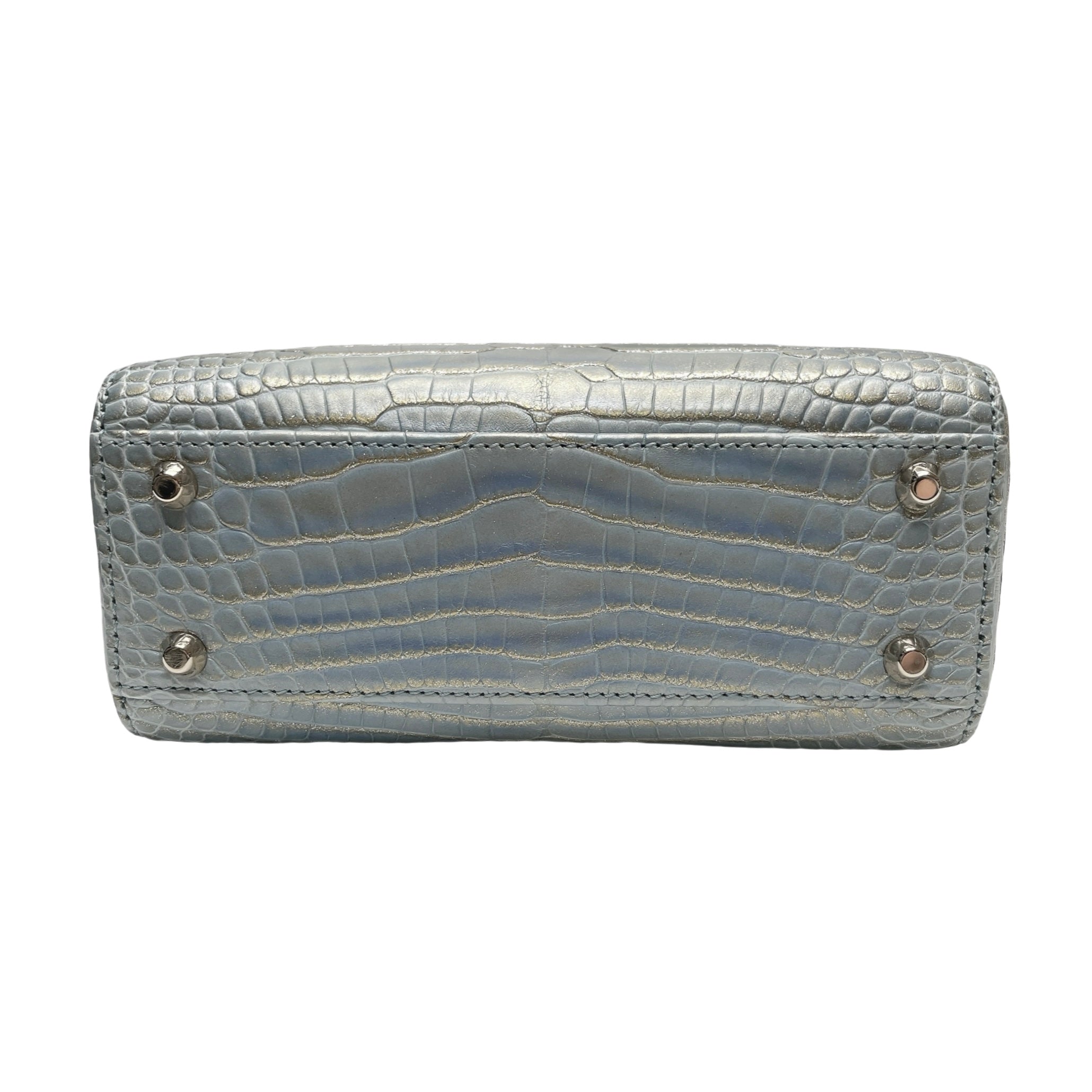 LADY DIOR SMALL ALLIGATOR