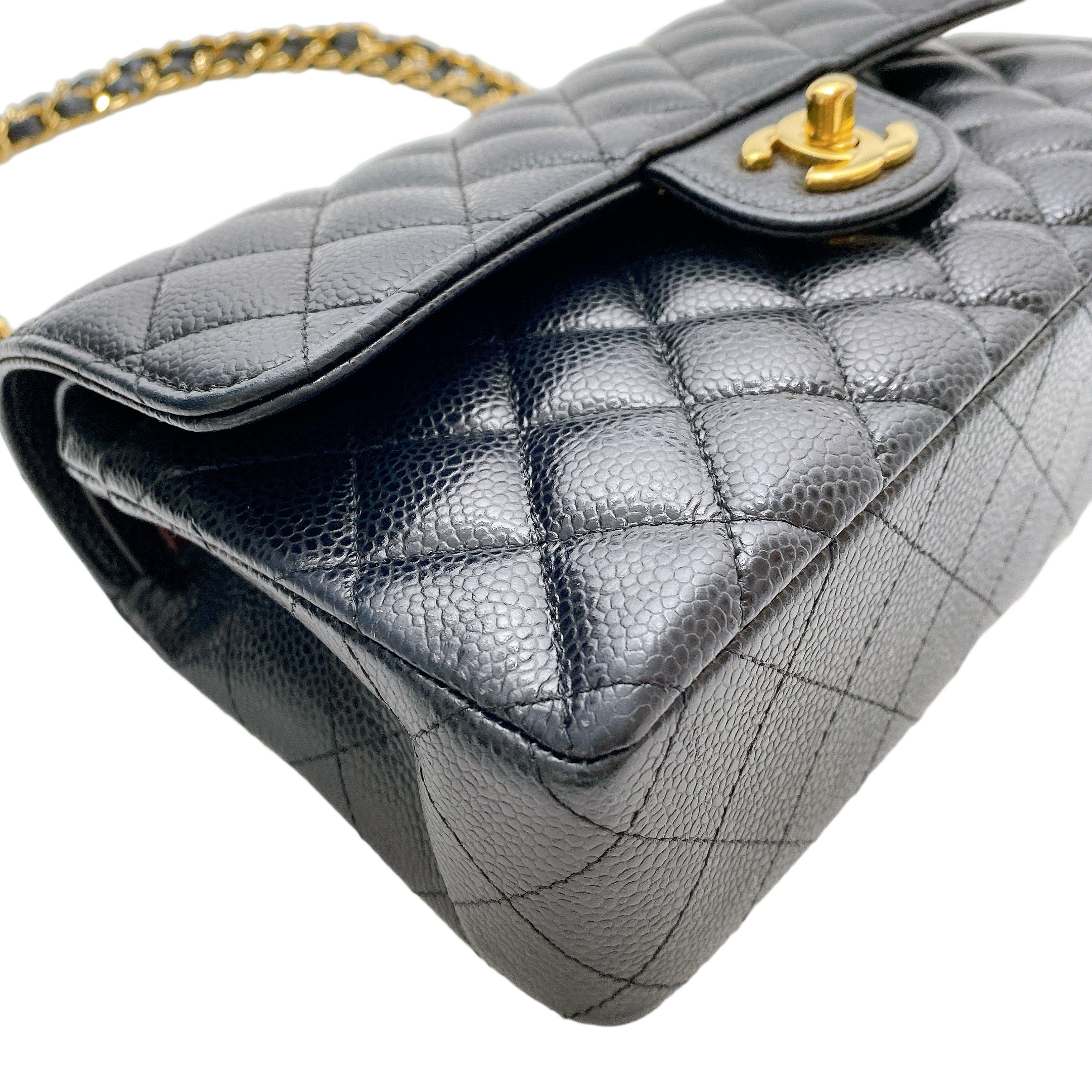 CHANEL CF SMALL CAVIAR IN GHW