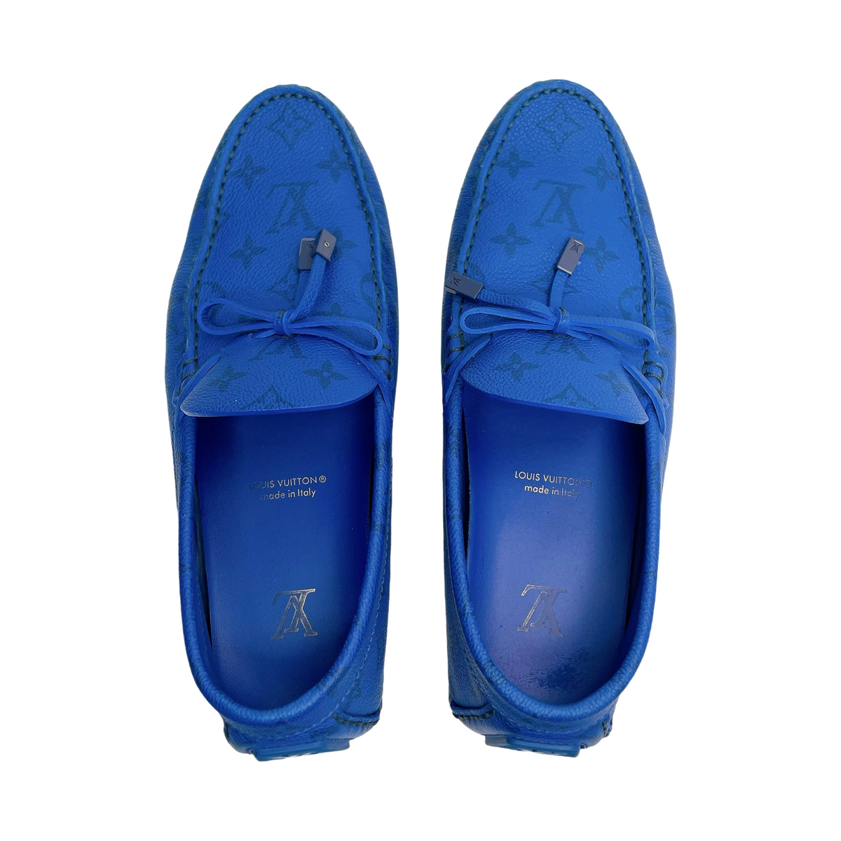 LV LEATHER LIGHT BLUE