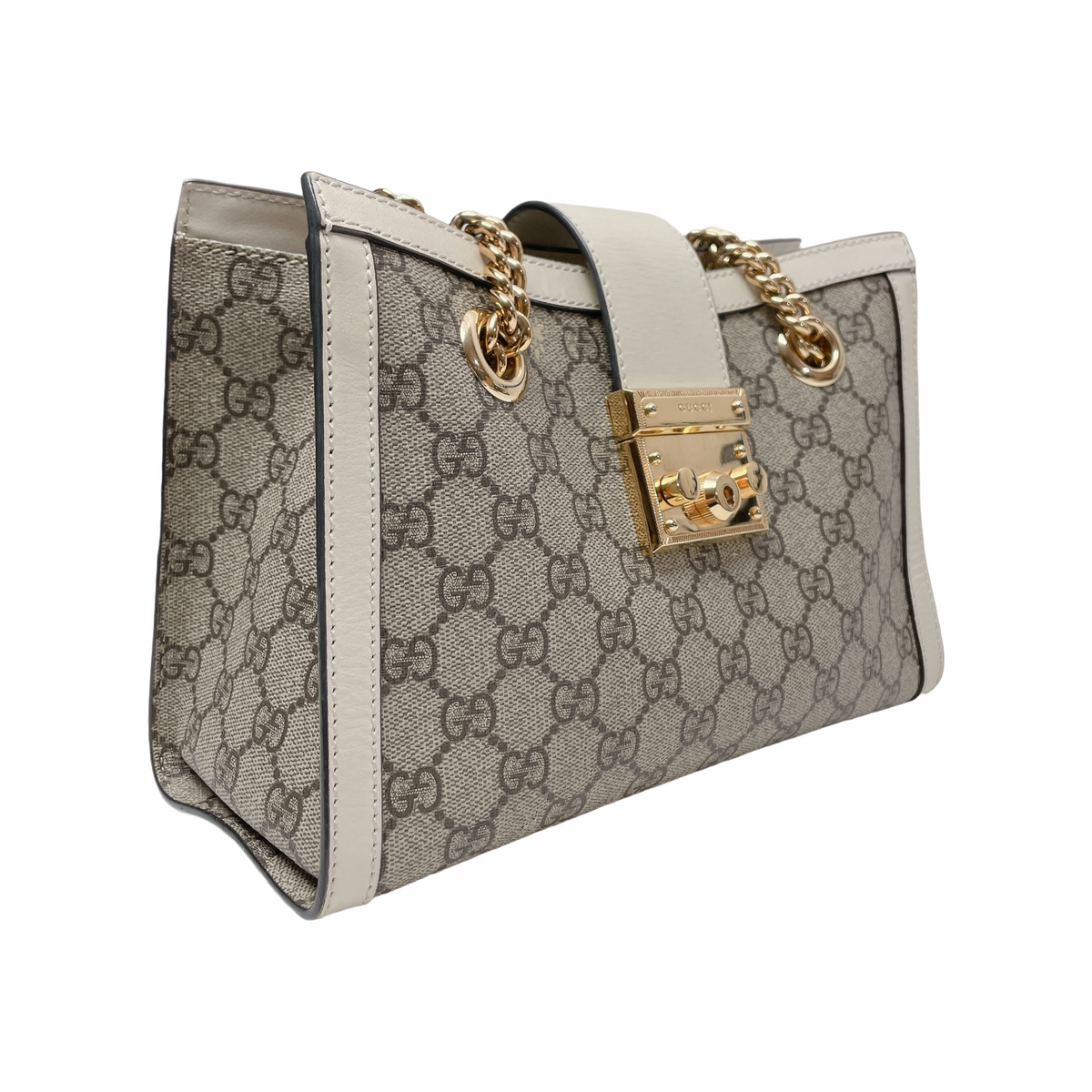 GUCCI PADLOCK CHAIN TOTE SMALL