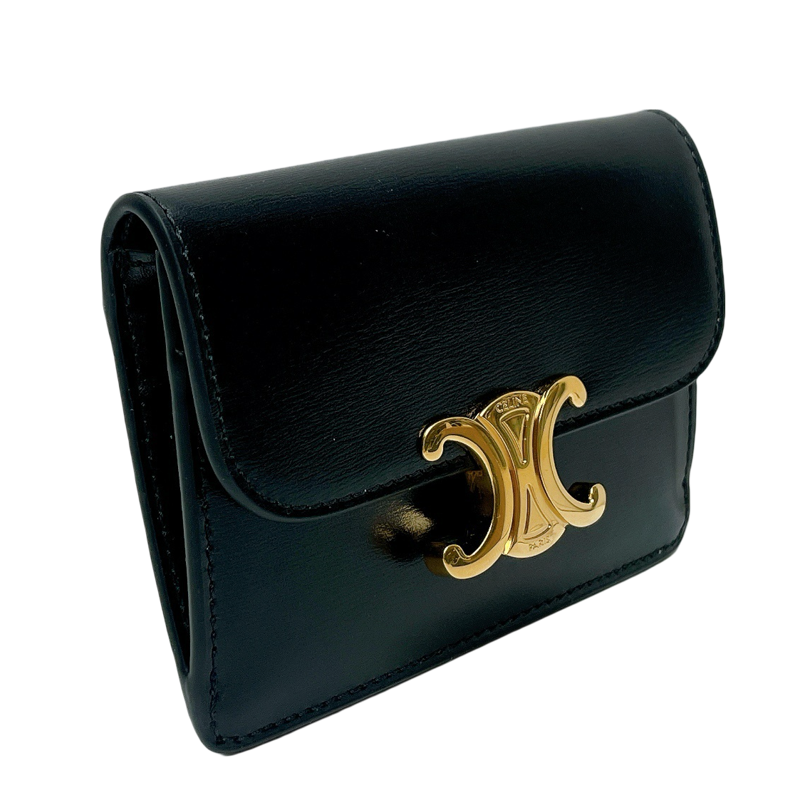 CELINE CARD HODER WITH FLAP TRIOMPHE