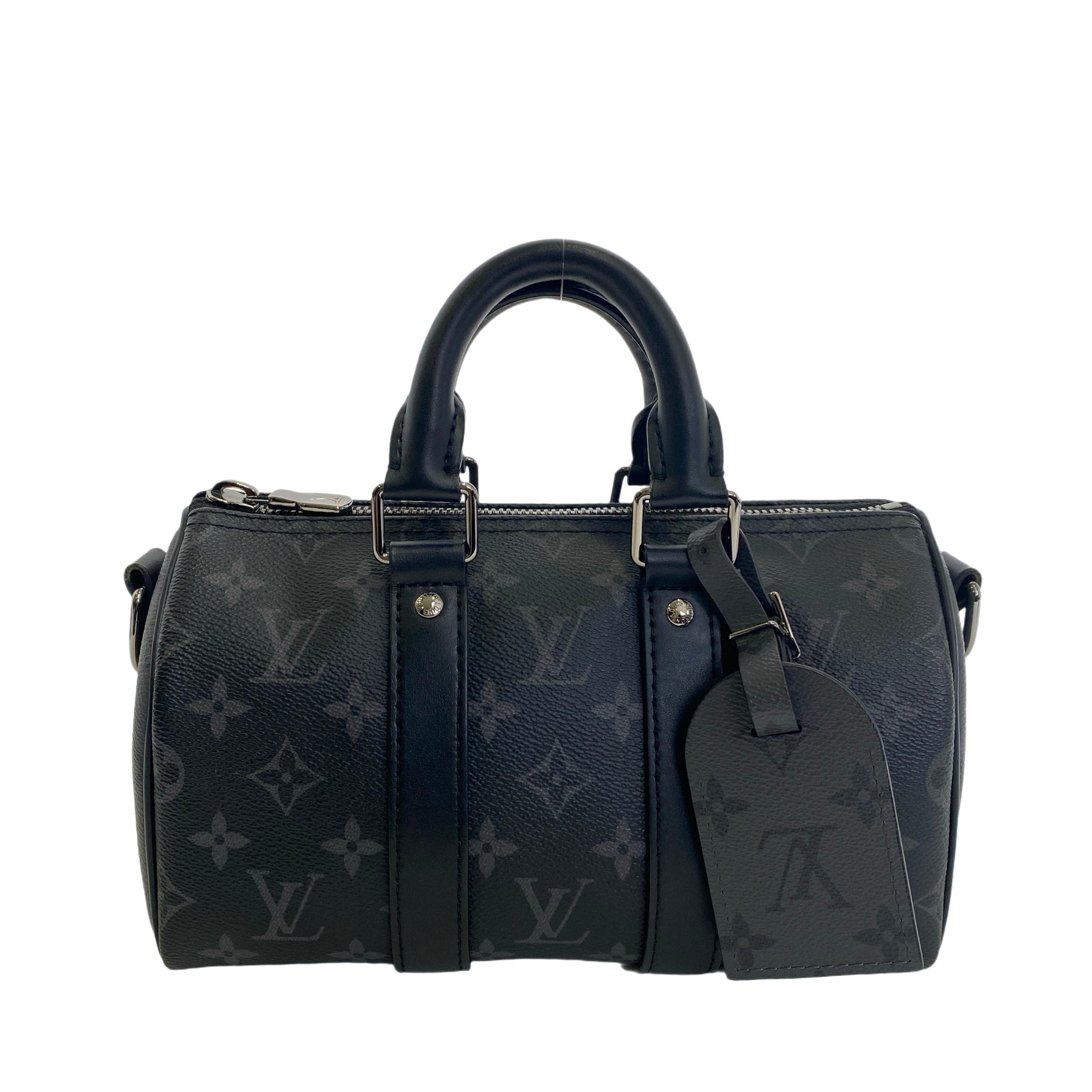 LV KEEPALL BANDOULIERE 25 MONOGRAM ECLIPSE