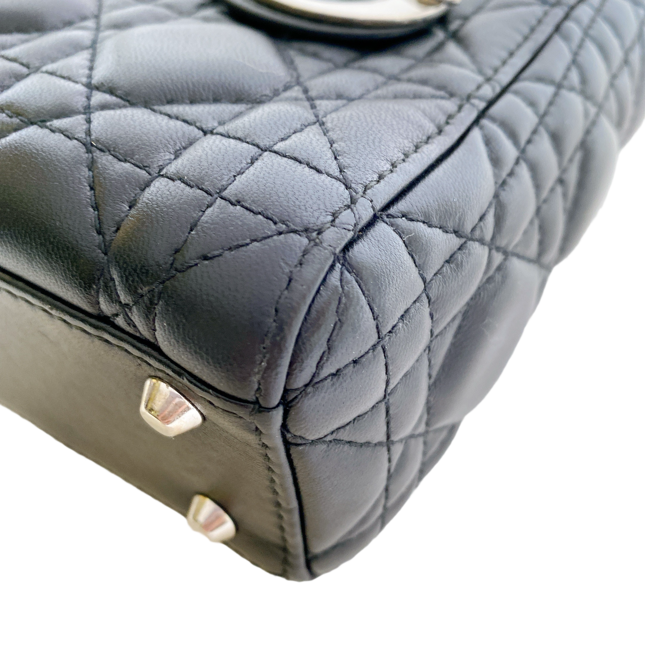 LADY DIOR MINI IN BLACK