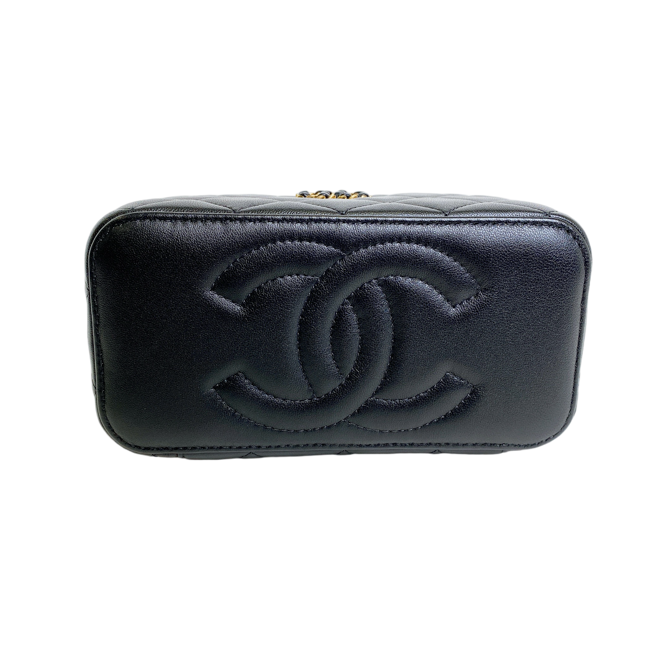 CHANEL VANITY WITH CHAIN TOP HANDLE