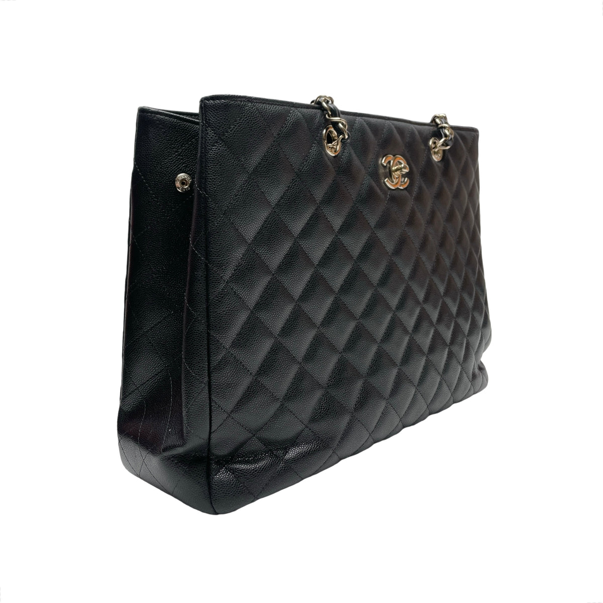 CHANEL GRAND SHOPPING TOTE IN GHW