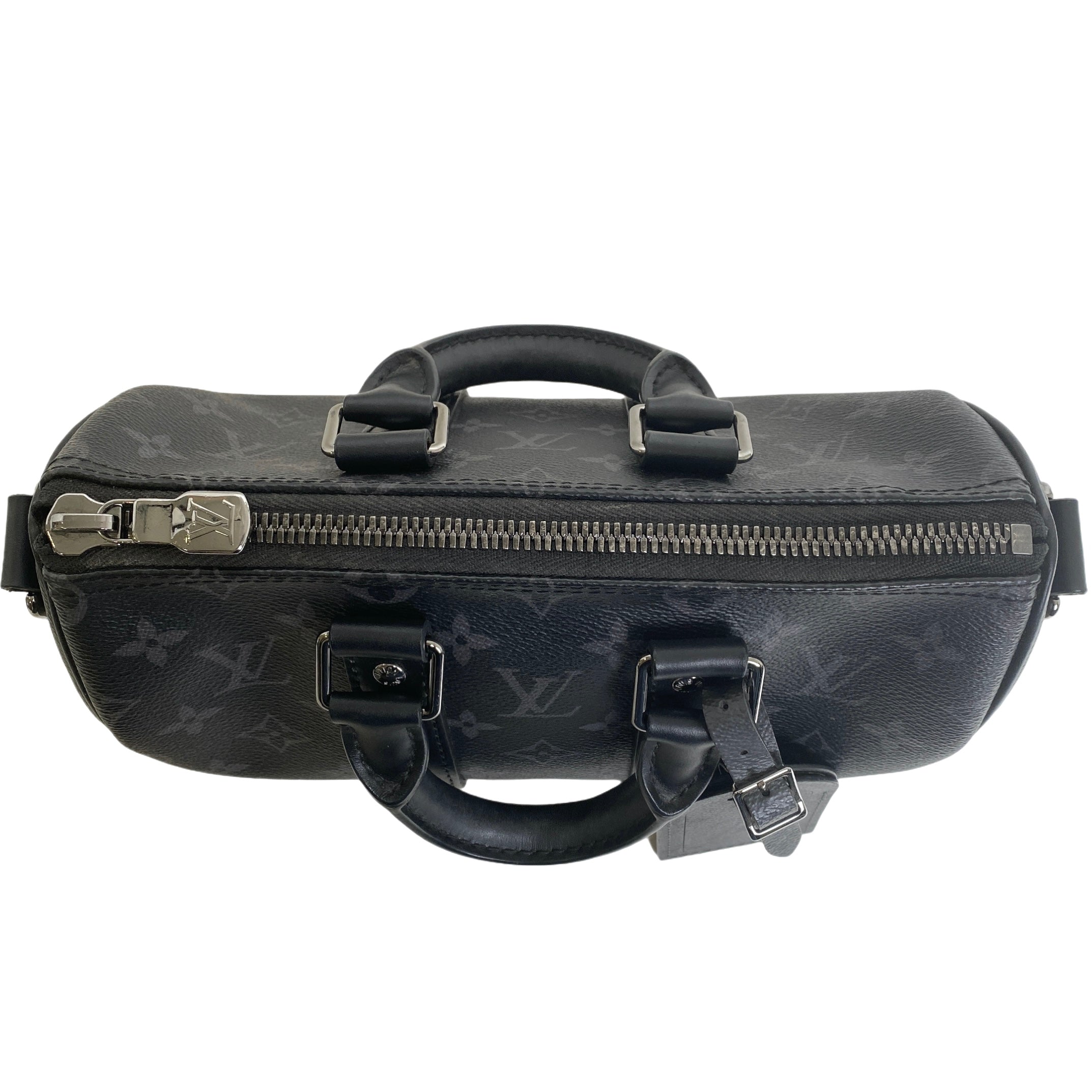 LV KEEPALL BANDOULIERE 25 MONOGRAM ECLIPSE