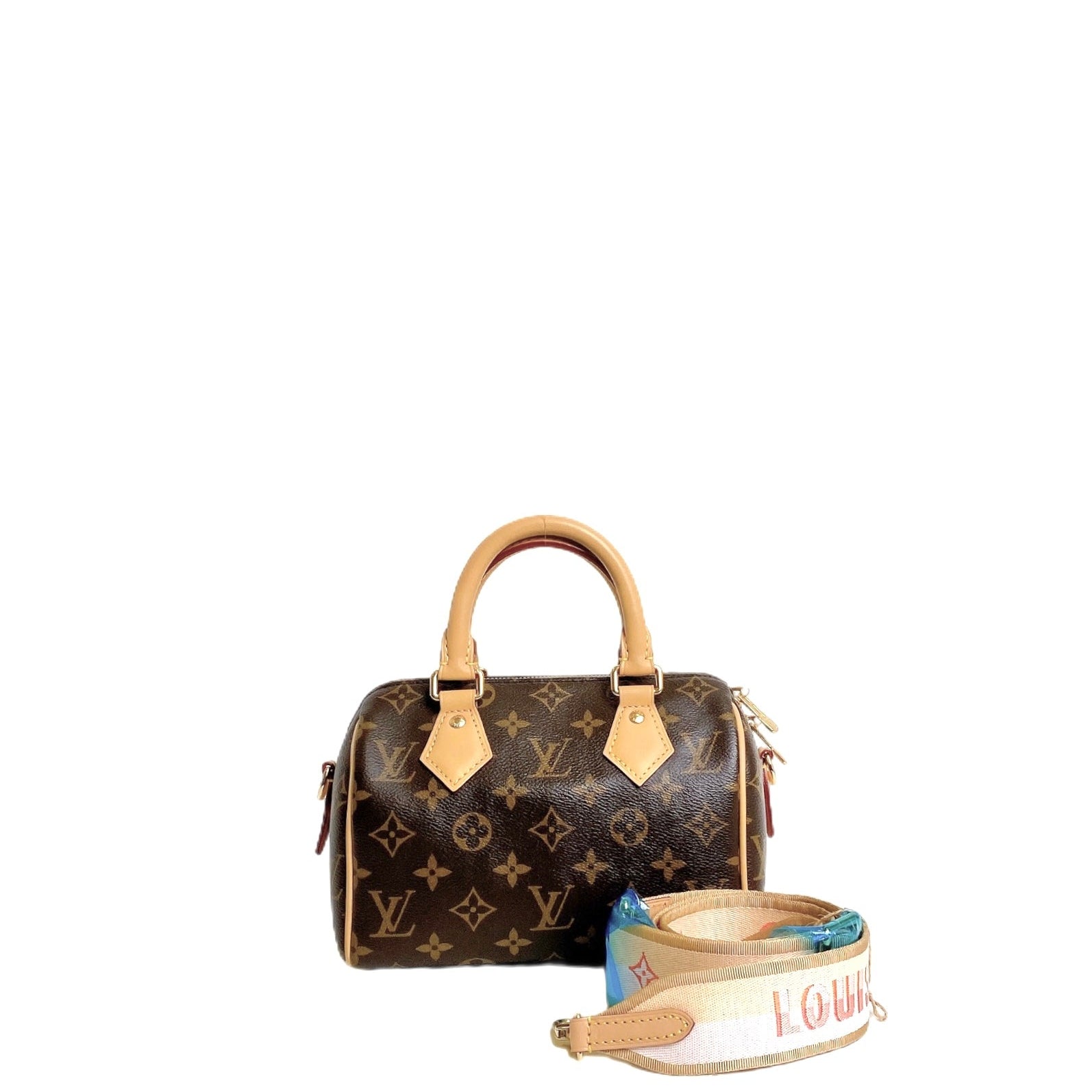 LV SPEEDY 20 PINK STRAP