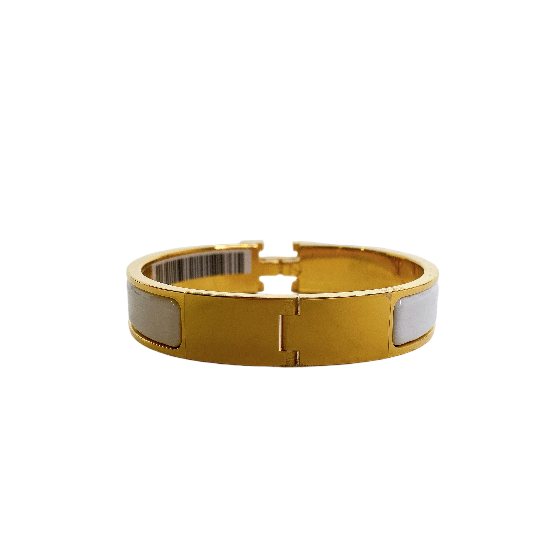 HERMES BRACELET WHITE GHW